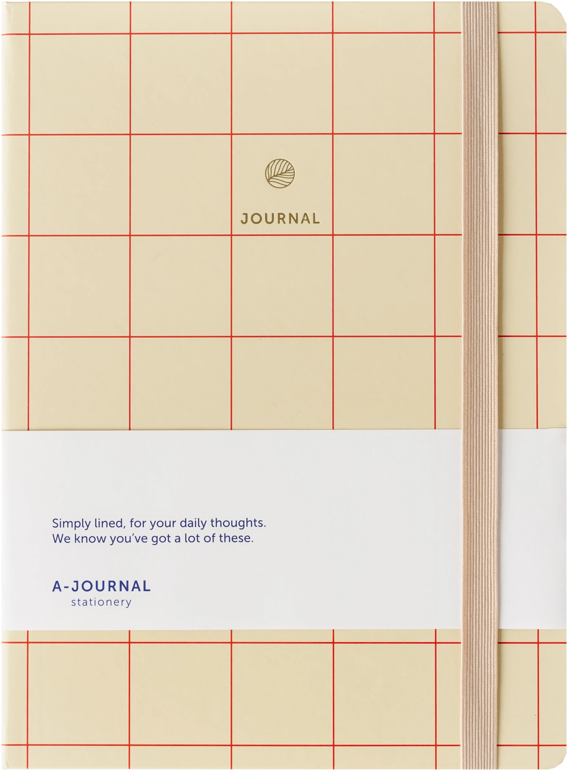 A-Journal Notizbuch kariert rot, A-Journal Notebook – Checkered Red