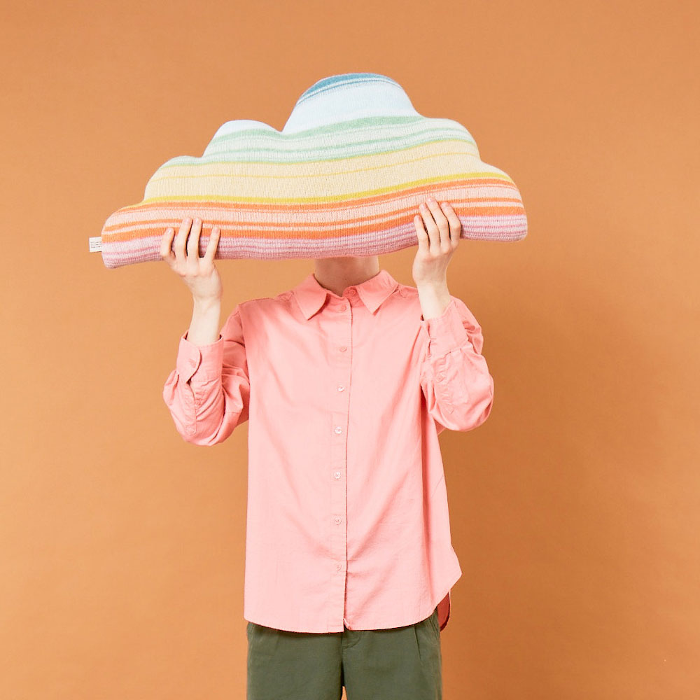 Donna Wilson Kissen Regenbogen-Wolkenkissen von Donna Wilson Cloud Medium Shaped Cushion - Rainbow