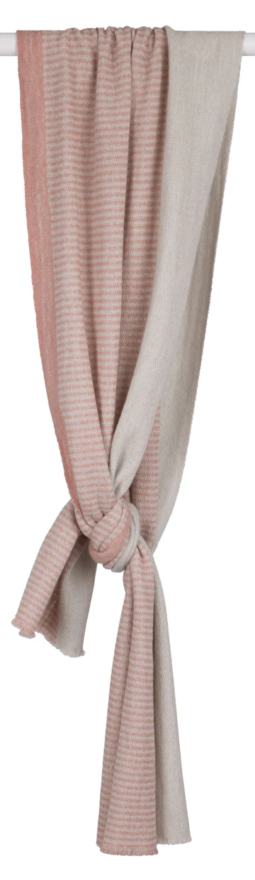 McKernan Schal "FABLE" IVORY ROSE,   ca. 44 x 225 cm , 100 % Wolle