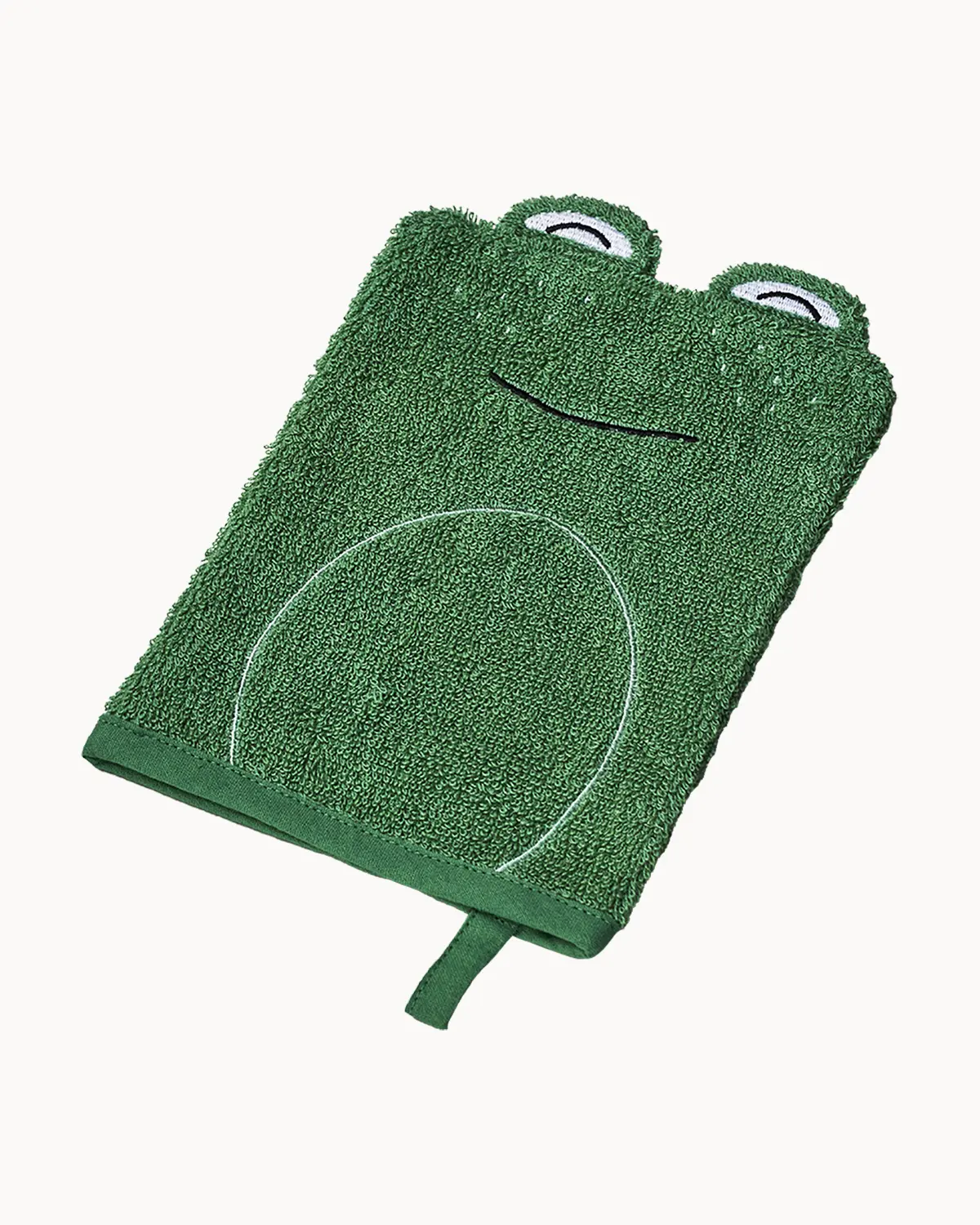 Waschlappen Frosch, Organic wash cloth - frog