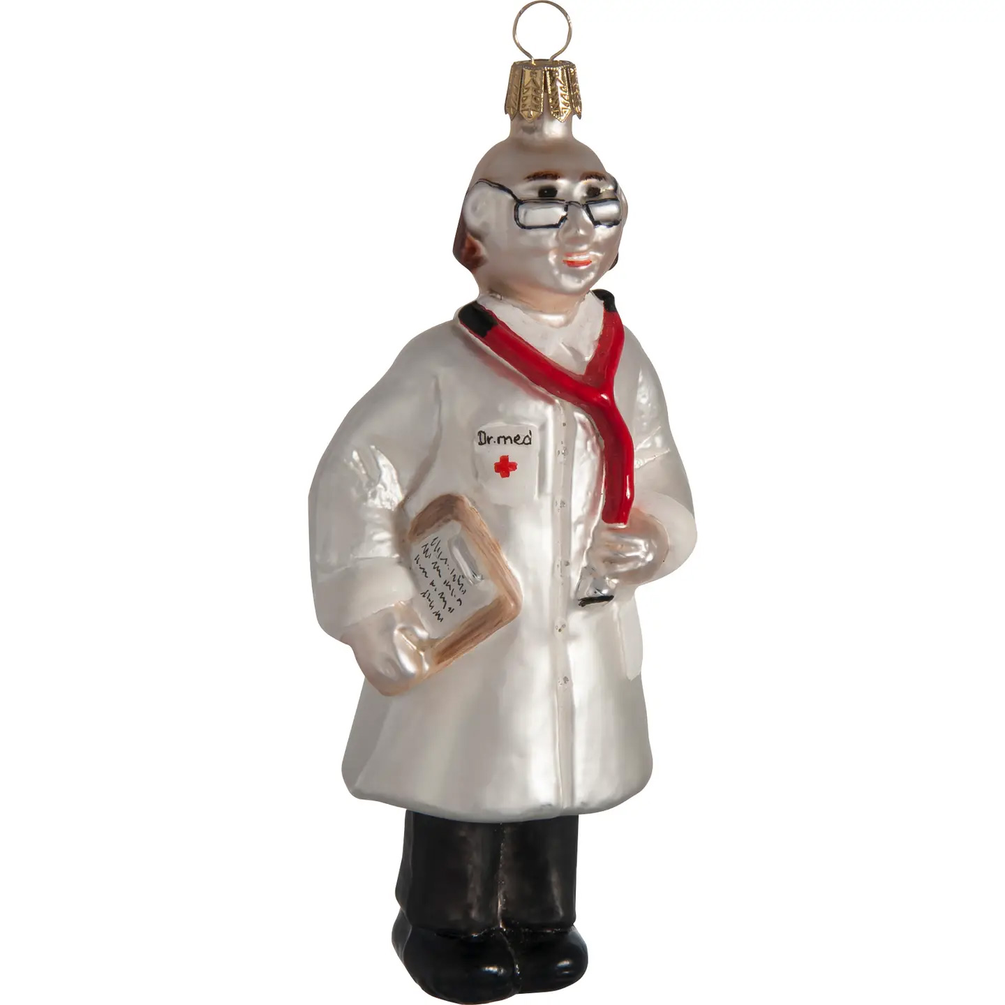 Christbaumkugel  Arzt von der Oberfränkische Glasmanufaktur 