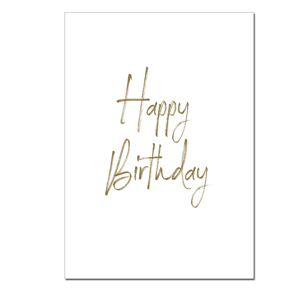 Wunderwort Postkarte "Happy Birthday"