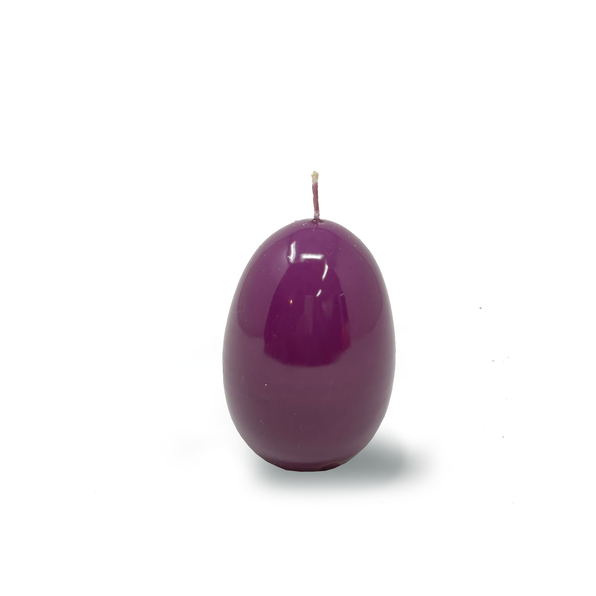 Engels Kerzen Eierkerze gelackt,  Höhe ca. Ø6 H9 cm, Farbe: Mariot