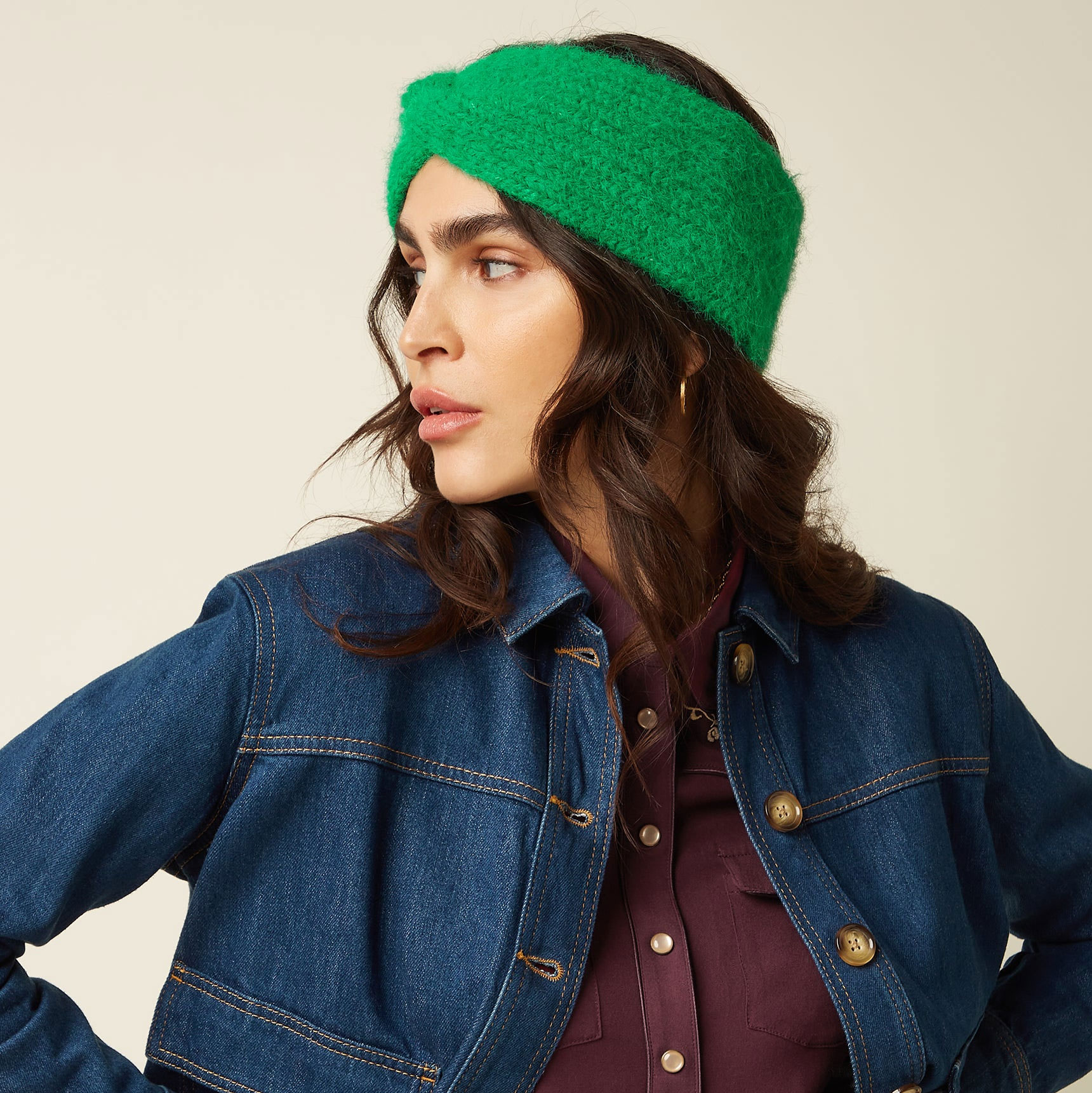 King Louie Stirnband Jules Headband Posh, Farbe Meadow Green / Grün