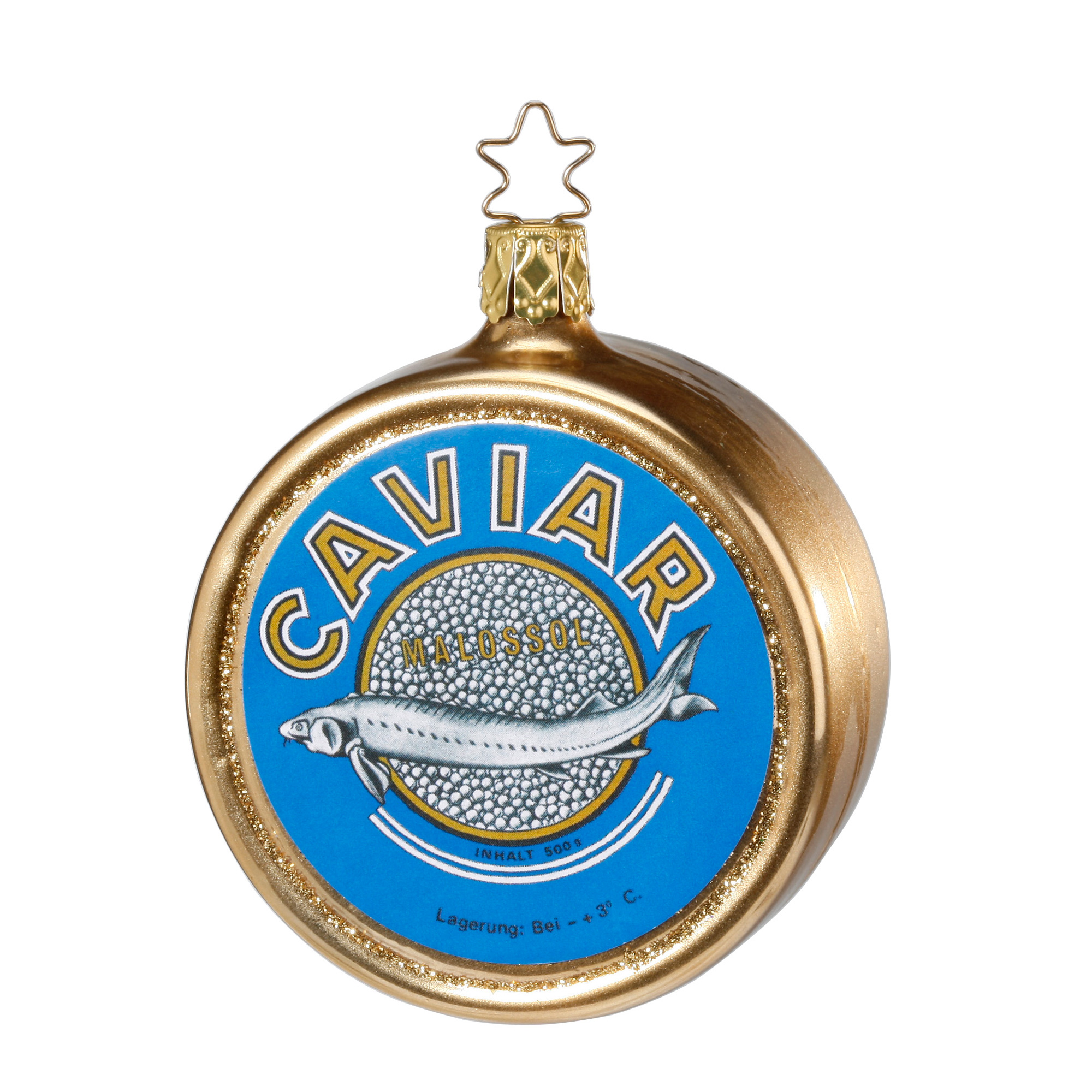 Inge Glas Kaviar Dose Caviar, D. ca. 8 cm Christbaumschmuck Baumschmuck