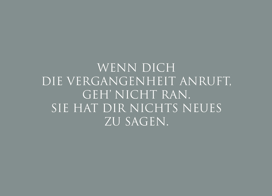 wunderwort-postkarte-10291 Wunderwort Postkarte "Wenn die Vergangenheit anruft…"