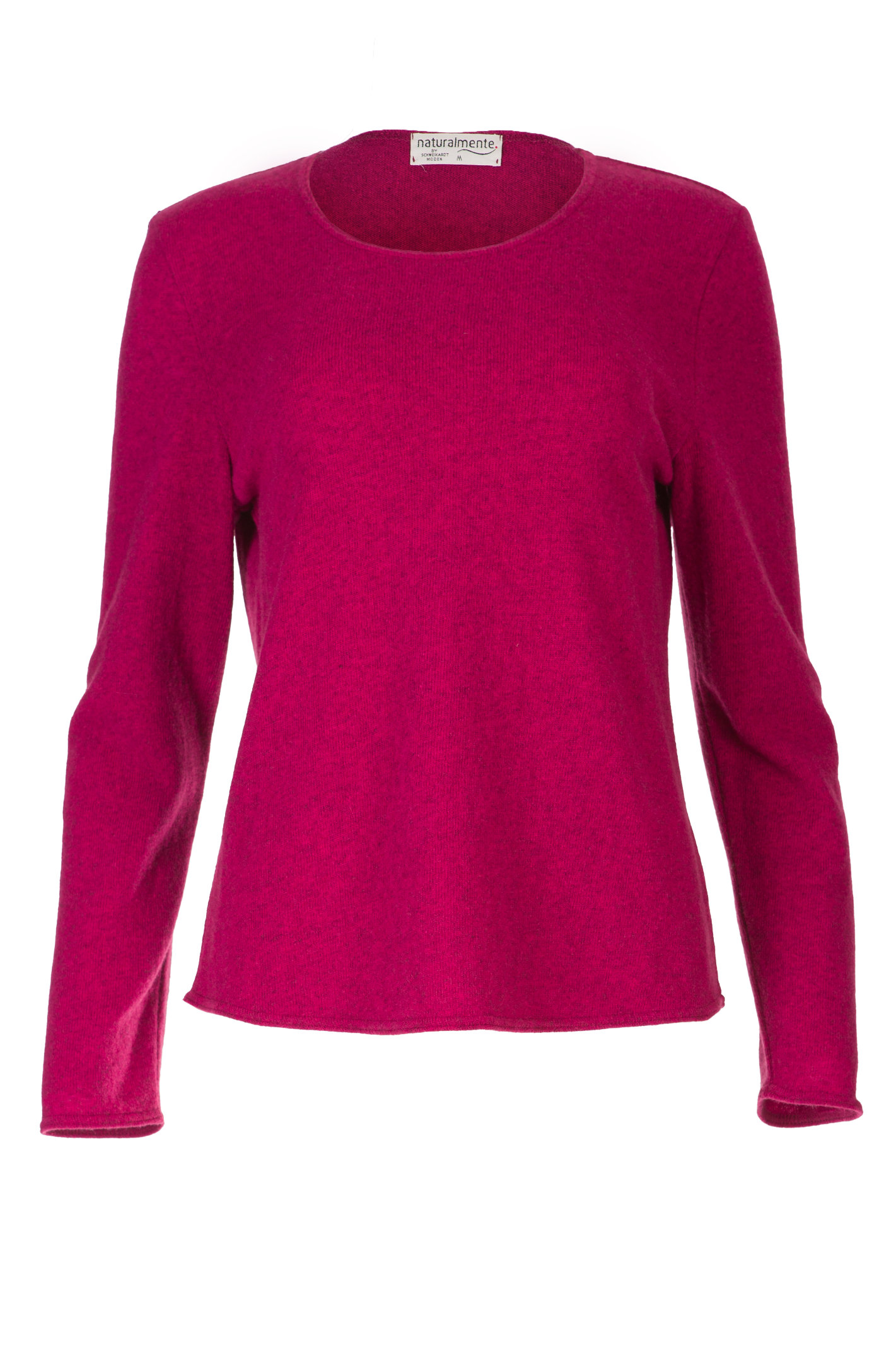 DUNQUE Pullover Uni, Farbe heidelbeere, Made in Germany 