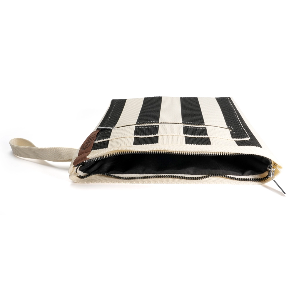 LOT83 Necessaire Tasche JIP 11  Creme-Schwarz, ca. 28 x 20 cm  , Kulturbeutel