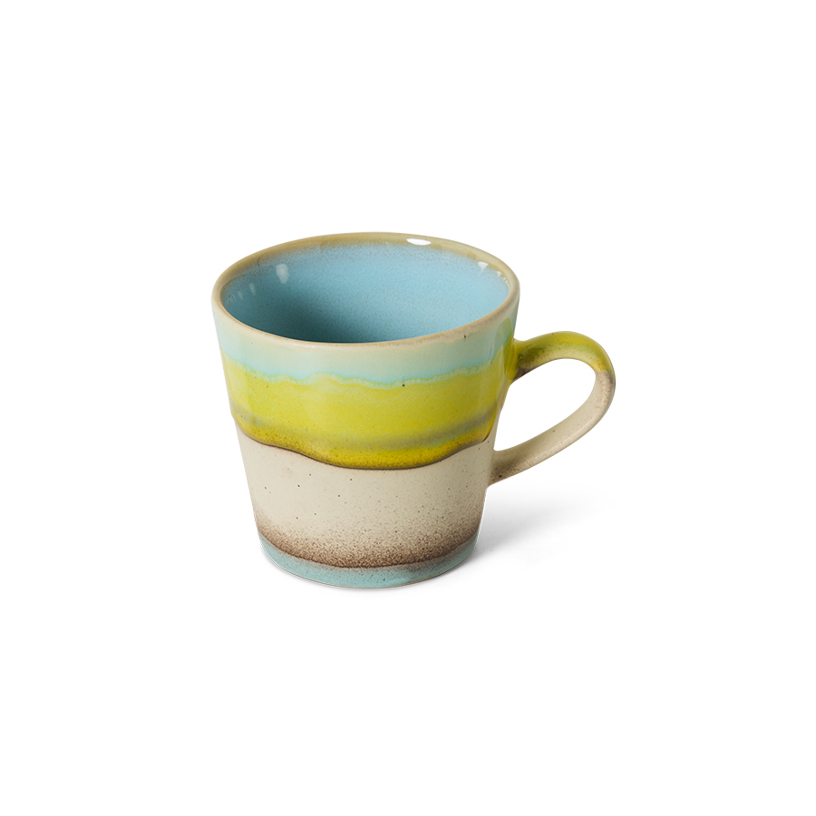 HKliving 70's Americano-Becher, GLINT,  Siebziger Jahre Geschirr, Pro Stück 