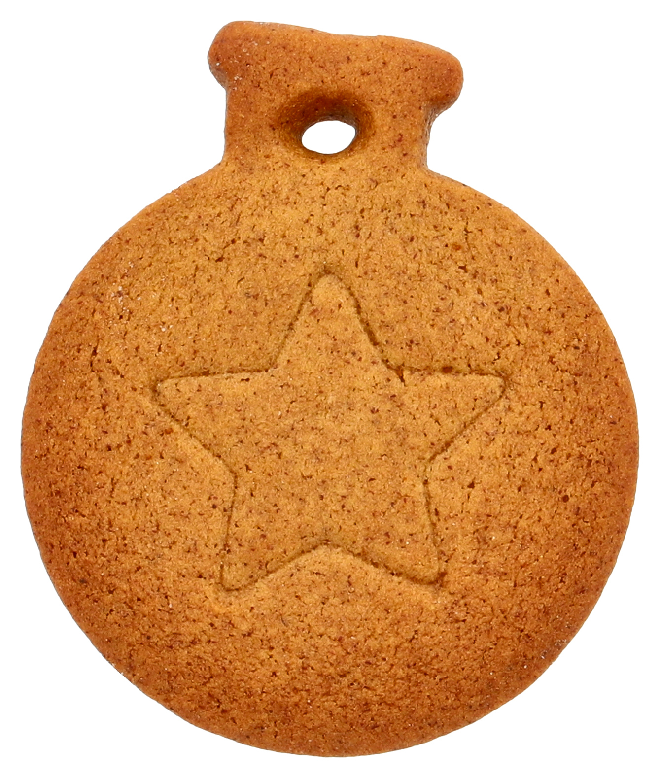 Ausstecherle Christbaumkugel mit Stern , 6 cm, Edelstahl von Birkmann, mit Innenprägung, Prägeausstecher, Ausstechform  