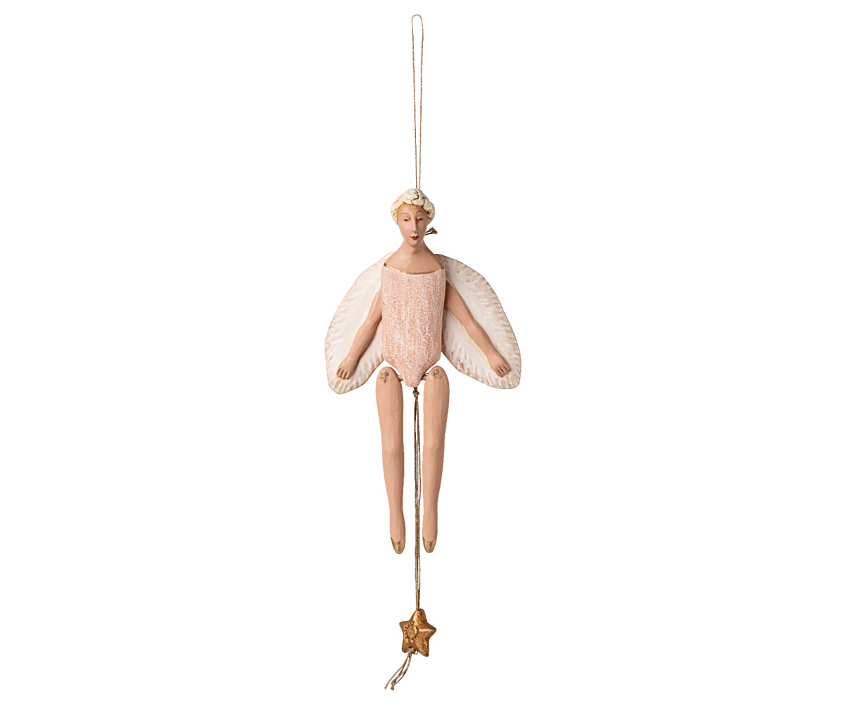 % Maileg Engel Hampelmann, Klein - Rose, ca. 20,5 cm