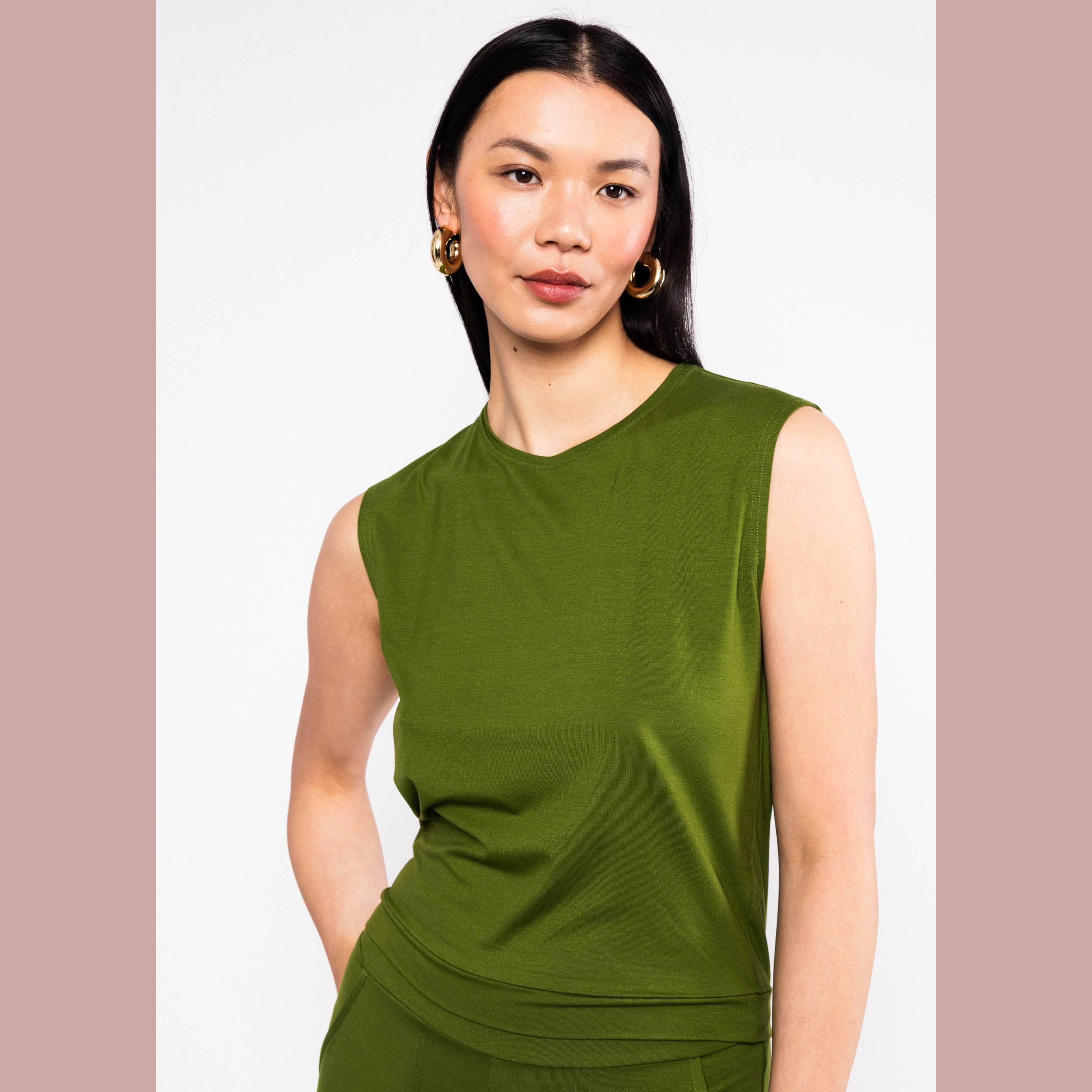 Blutsgeschwister Top Tiny Crew - tropical harmony green