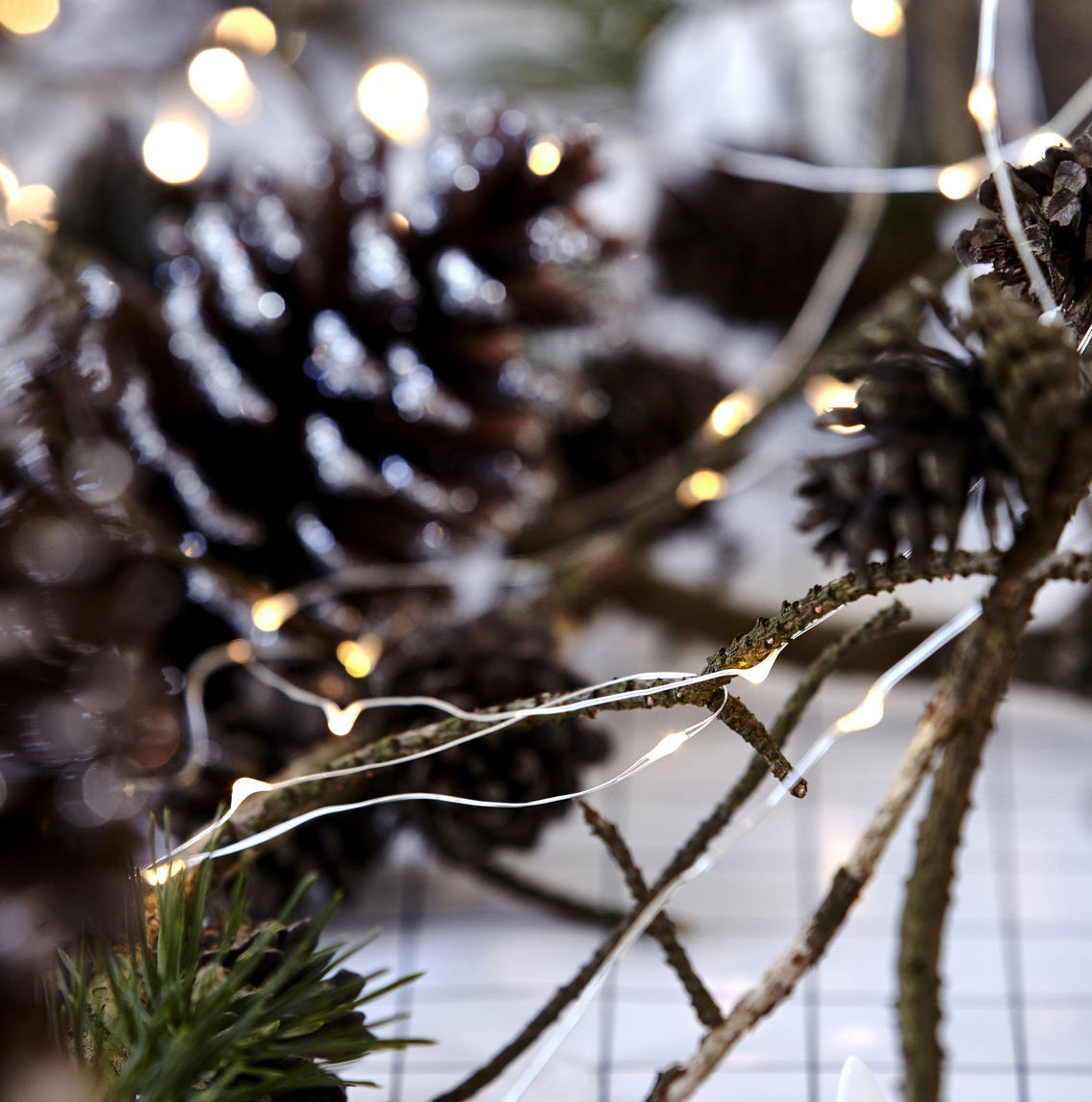 Lichterkette Mini lights ,10 m, Silber von House Doctor