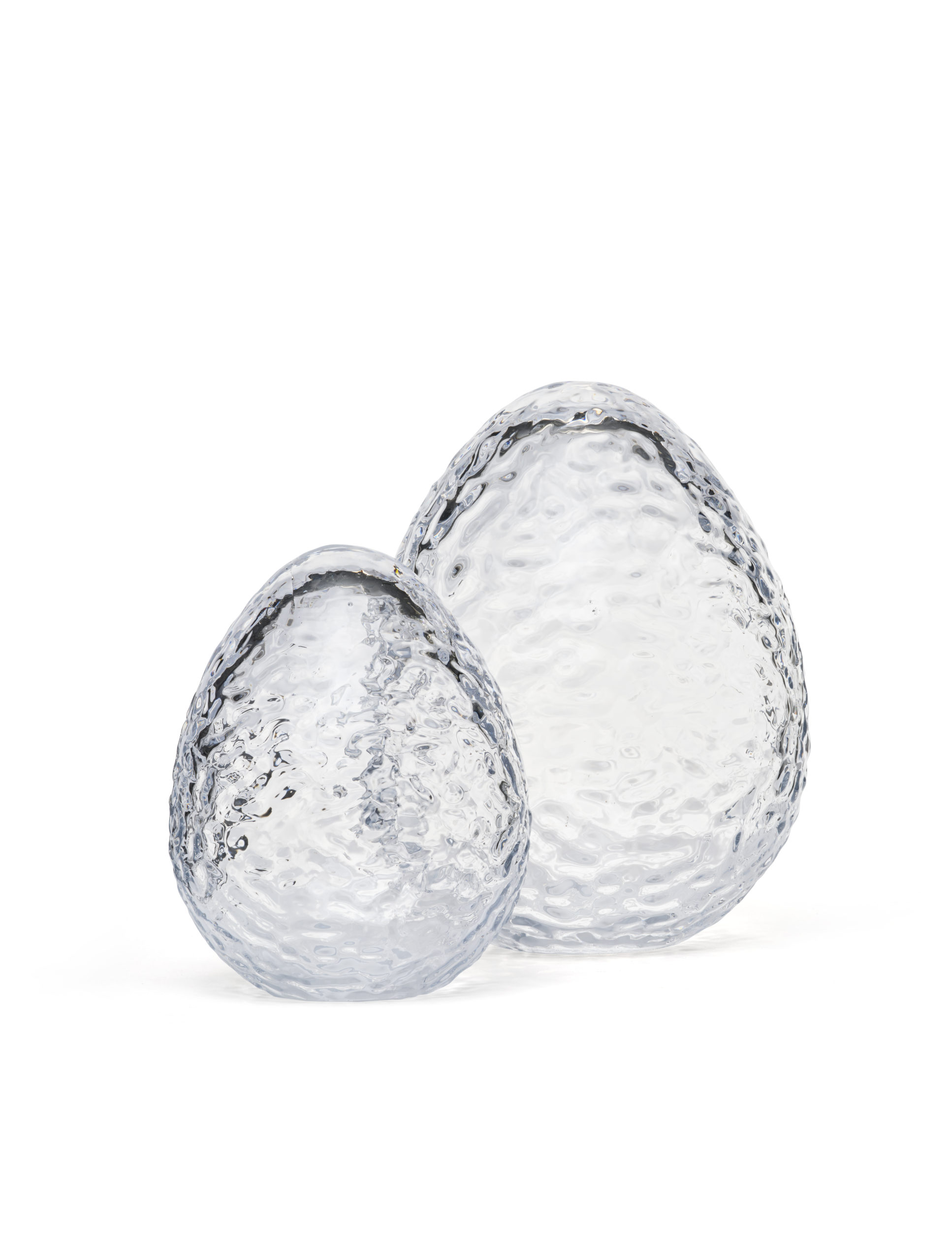 COOEE Design GRY Standing Egg 16cm Clear, Stehendes Ei klar, Höhe 16 cm 