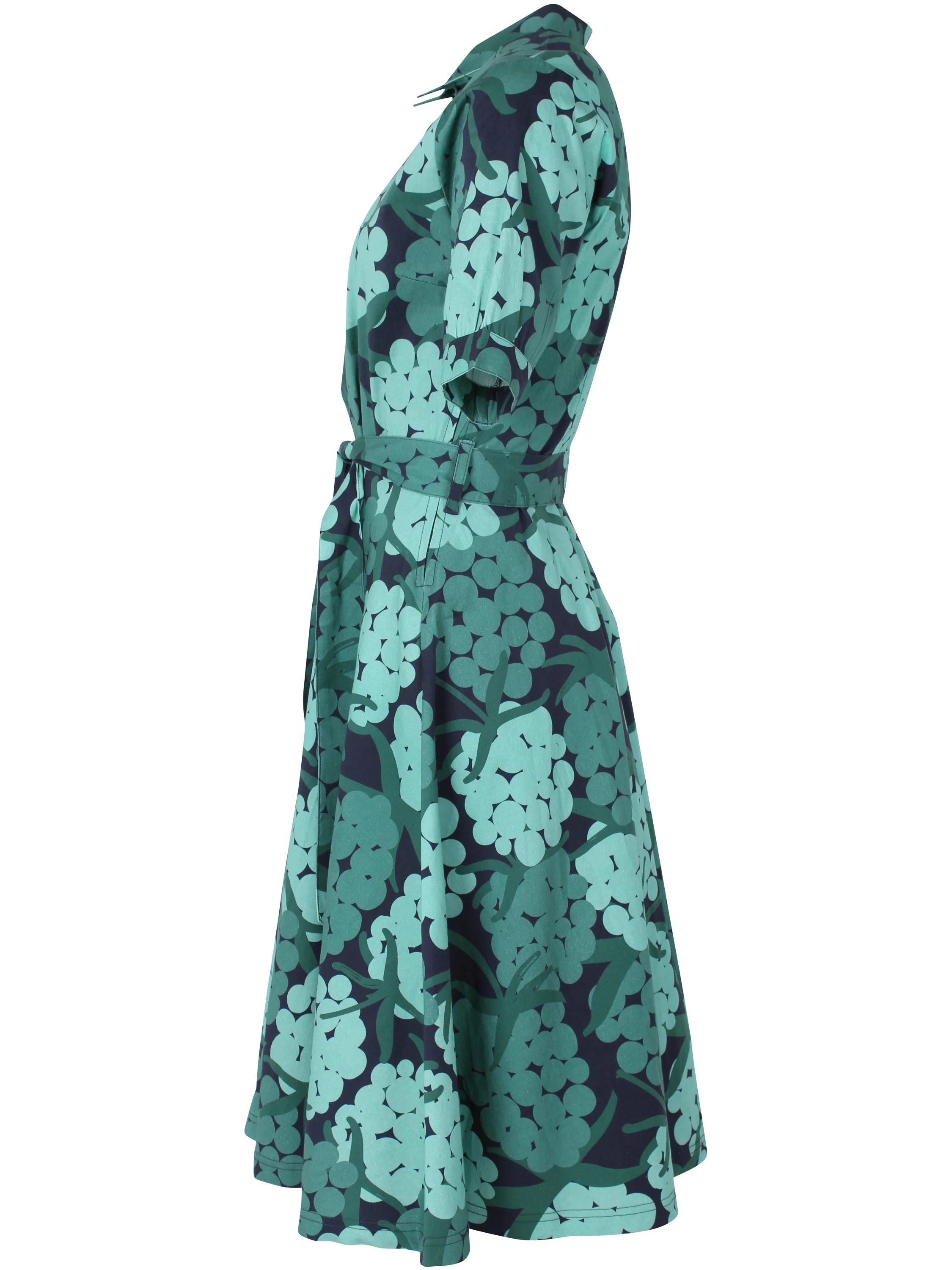 % Danefae Daneribe Popeline Stretch Kleid Dk Navy MAXIBERRY % Größe XL / 42