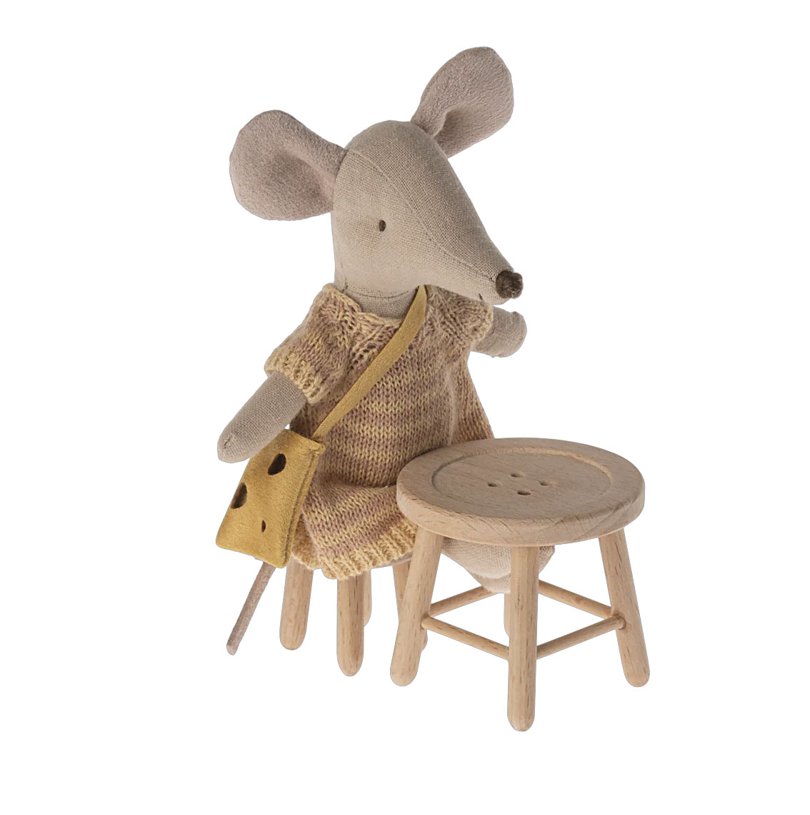 Maileg Tisch und Hocker Set, mini für das Mausehaus