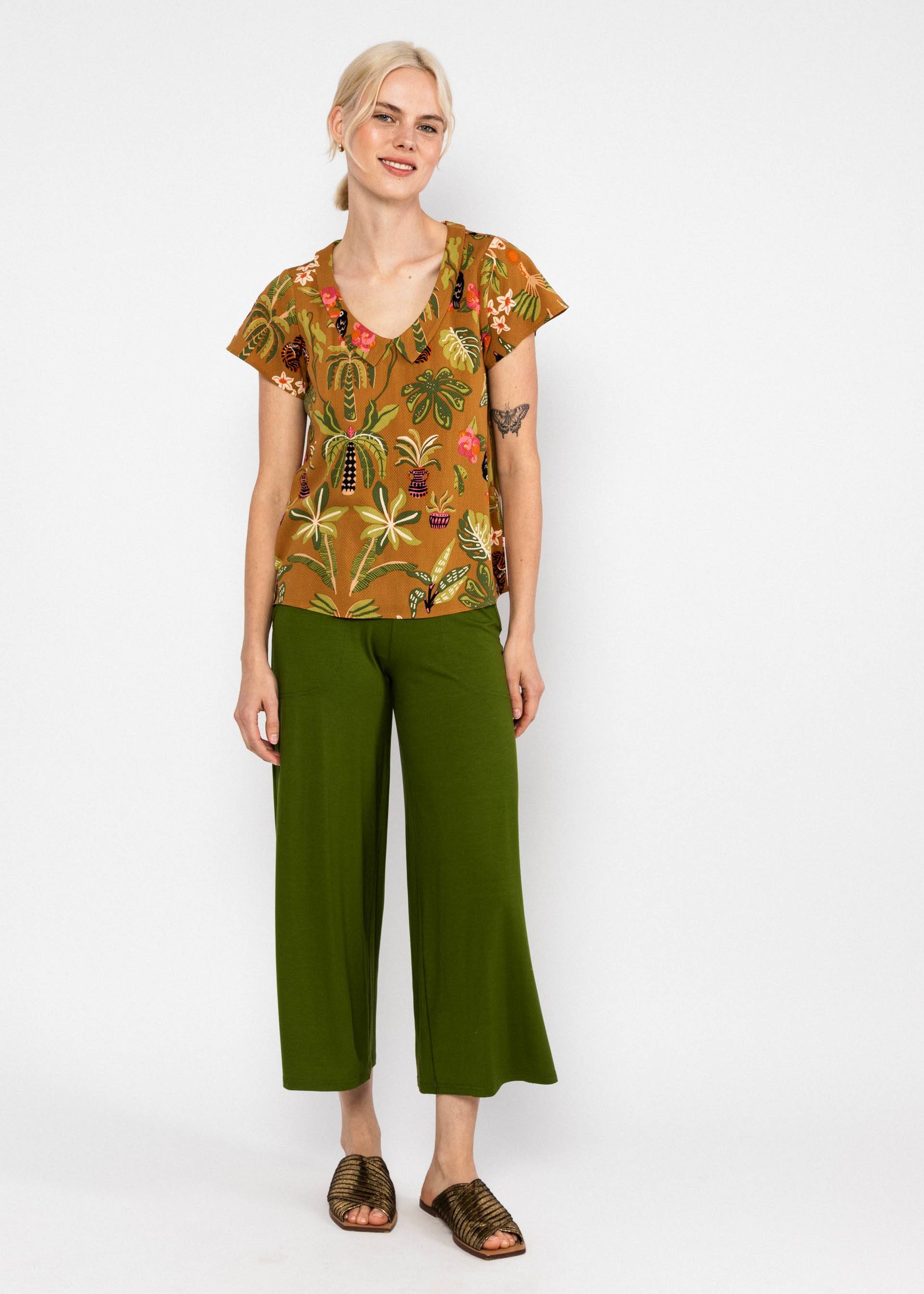 Blutsgeschwister Sommerbluse Feed the Birds - tropical reverie