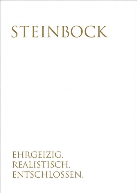 Wunderwort Sternen Postkarte "Steinbock"