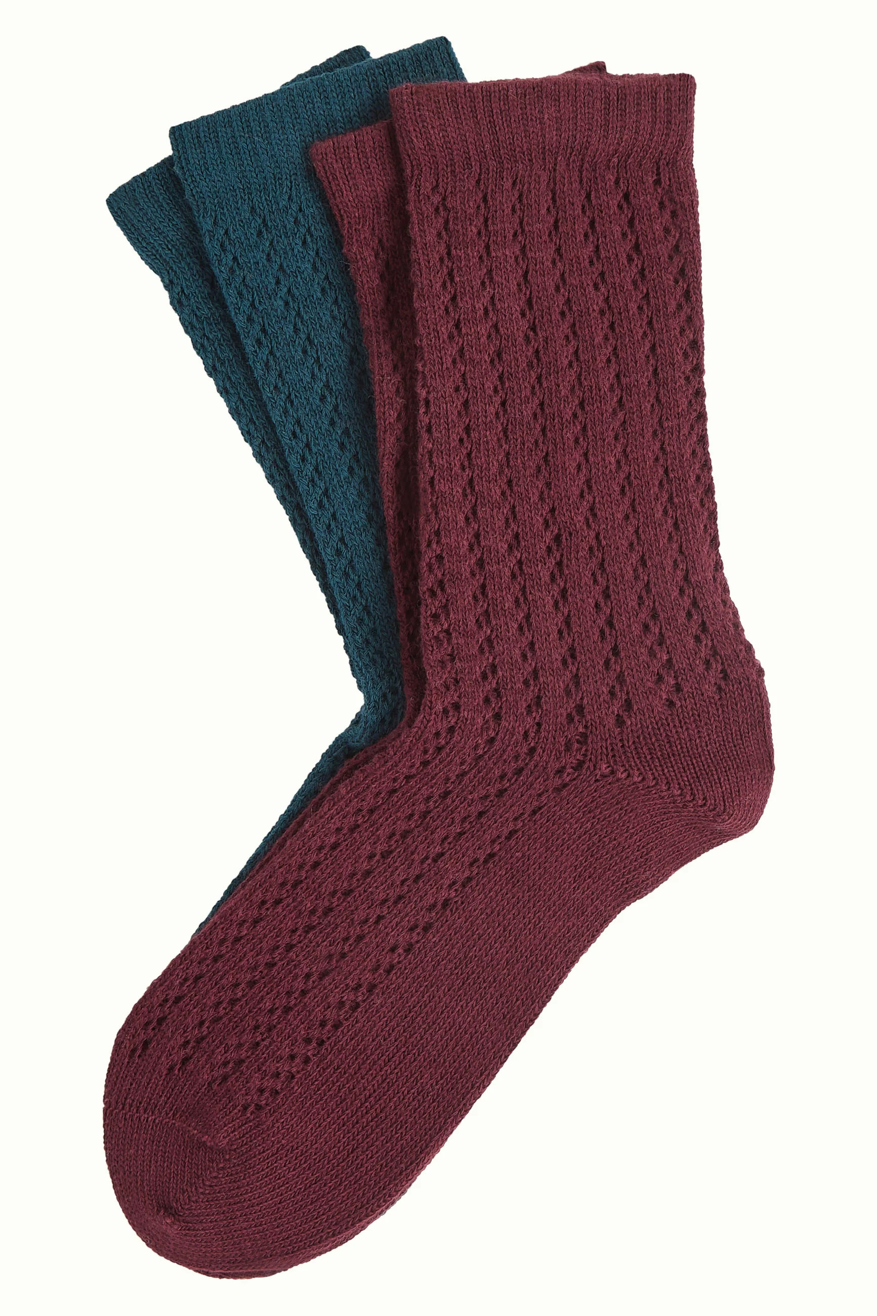 King Louie Socken AJOUR 2 er Pack, Farbe Porto Red 
