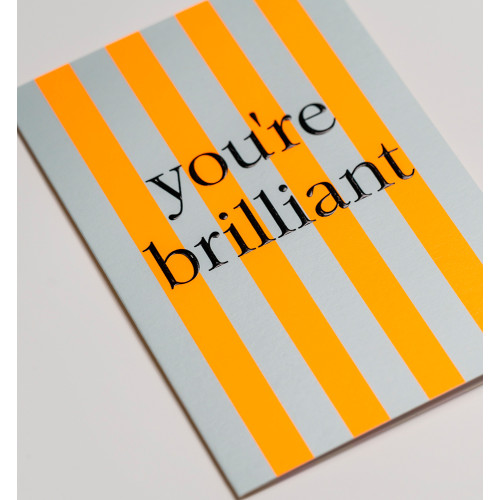 Doppelkarte "You're Brilliant"  Parasol, Streifen, 7175LAG
