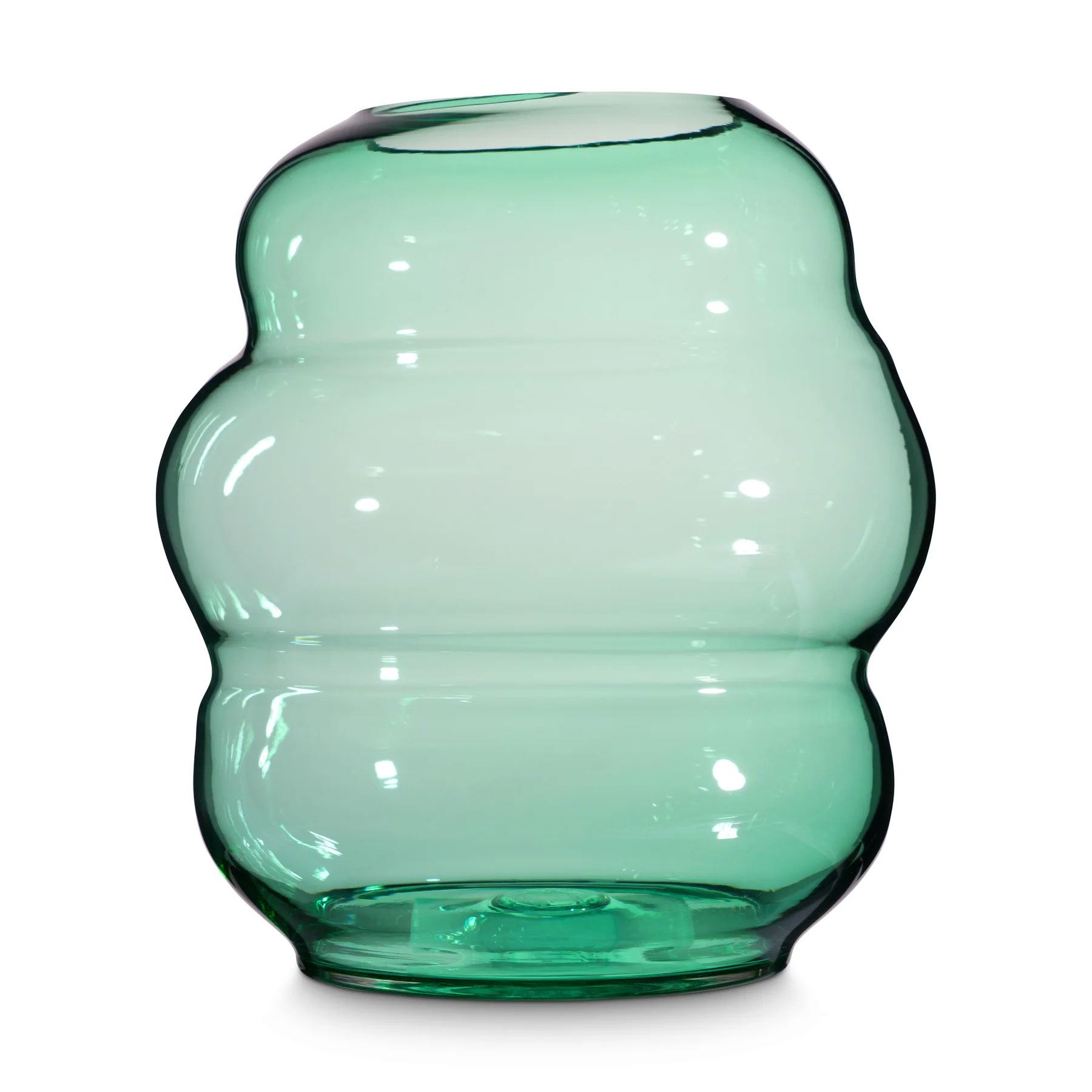 FUNDAMENTAL BERLIN Vase Muse XL, EMERALD, Höhe ca. 30 cm, Glas   