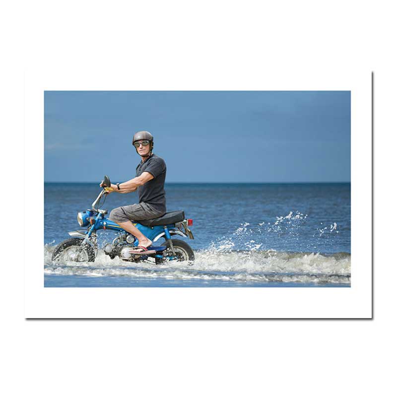 Doppelkarte "Man on Bike" von Palm Press   , Geburtstag Männer 