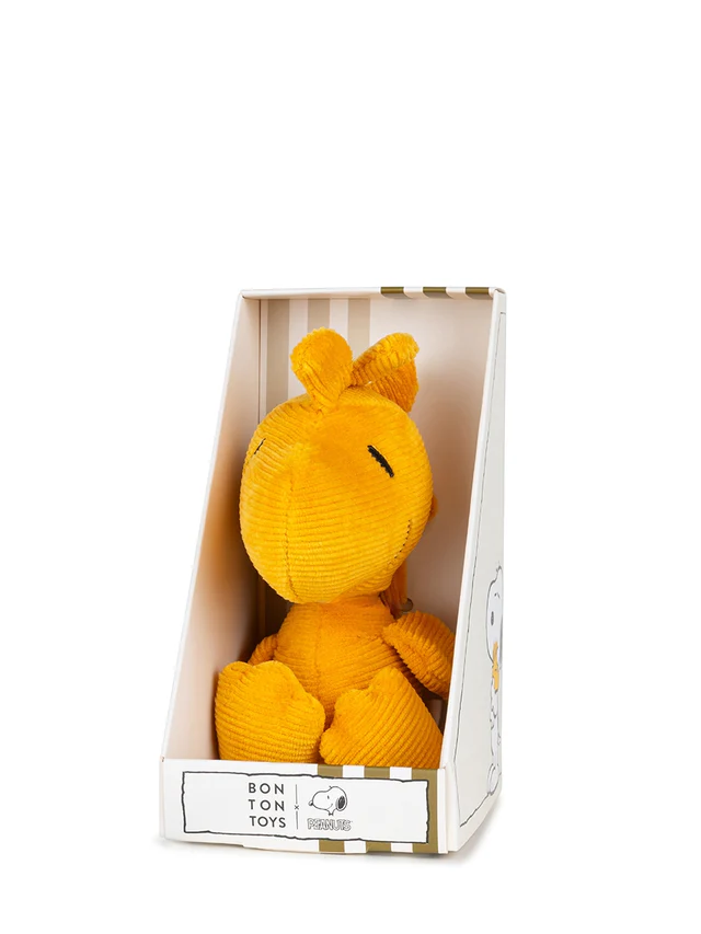 The Peanuts Woodstock Mini Cord in Geschenkbox, Warmes Gelb, ca. 15 cm