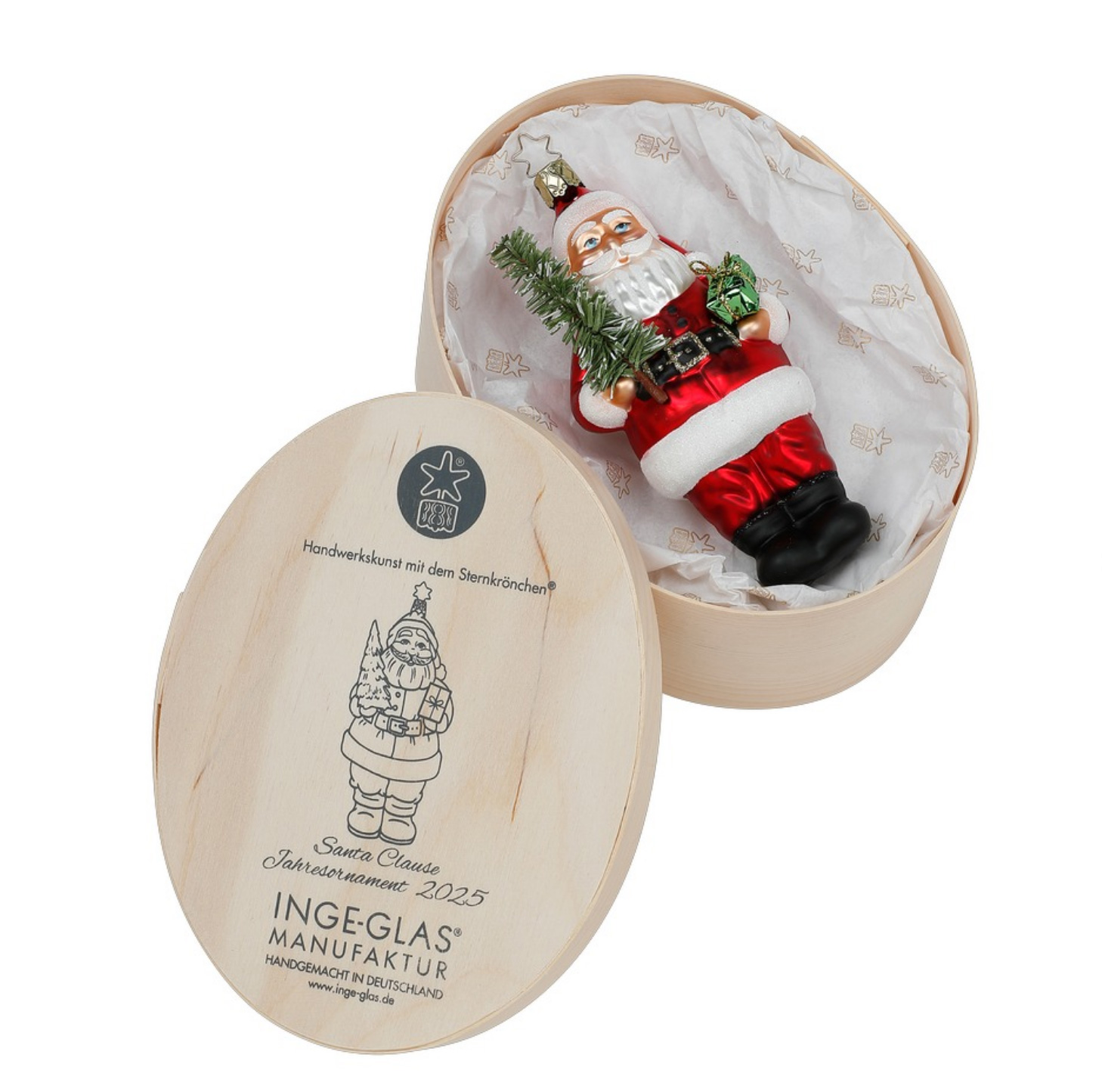 Inge Glas Edition 2025 Santa Claus, ca. 14 cm, Edition 2025