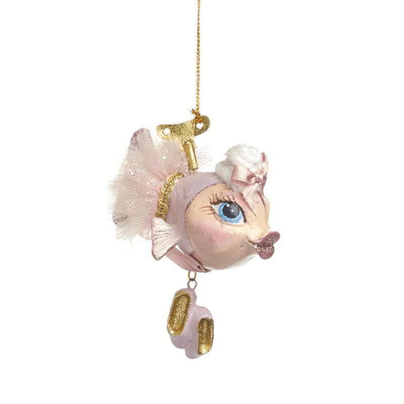 Ballerina Fisch, ca.11 cm , Rosa, von  Catherine Collection / Goodwill   