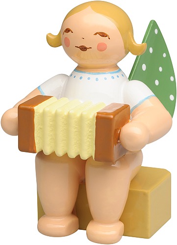 Wendt & Kühn Kalenderfigur 2025, Engel mit Harmonika