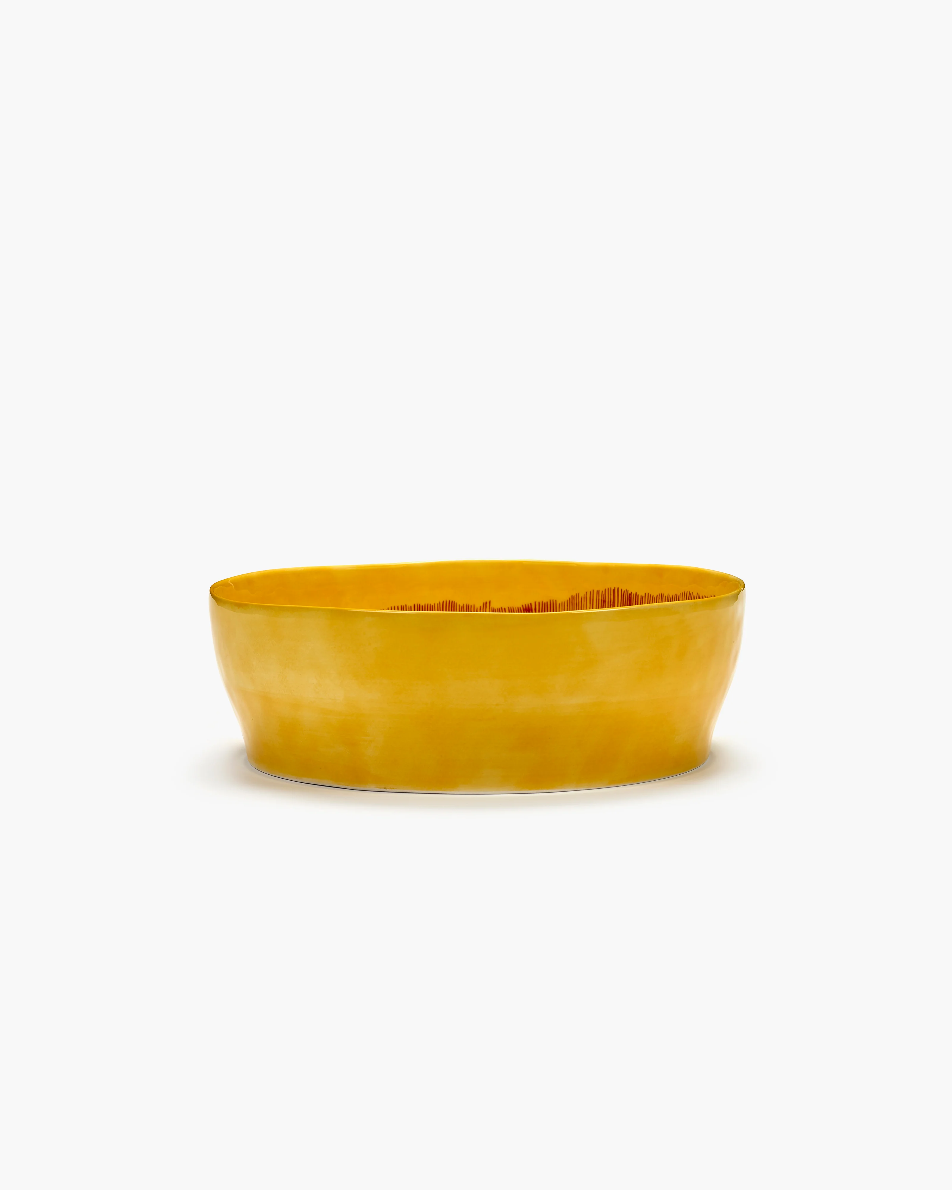 Ottolenghi Salatschüssel gelb - rote Streifen Feast, D. ca. 28,5 cm, Feast