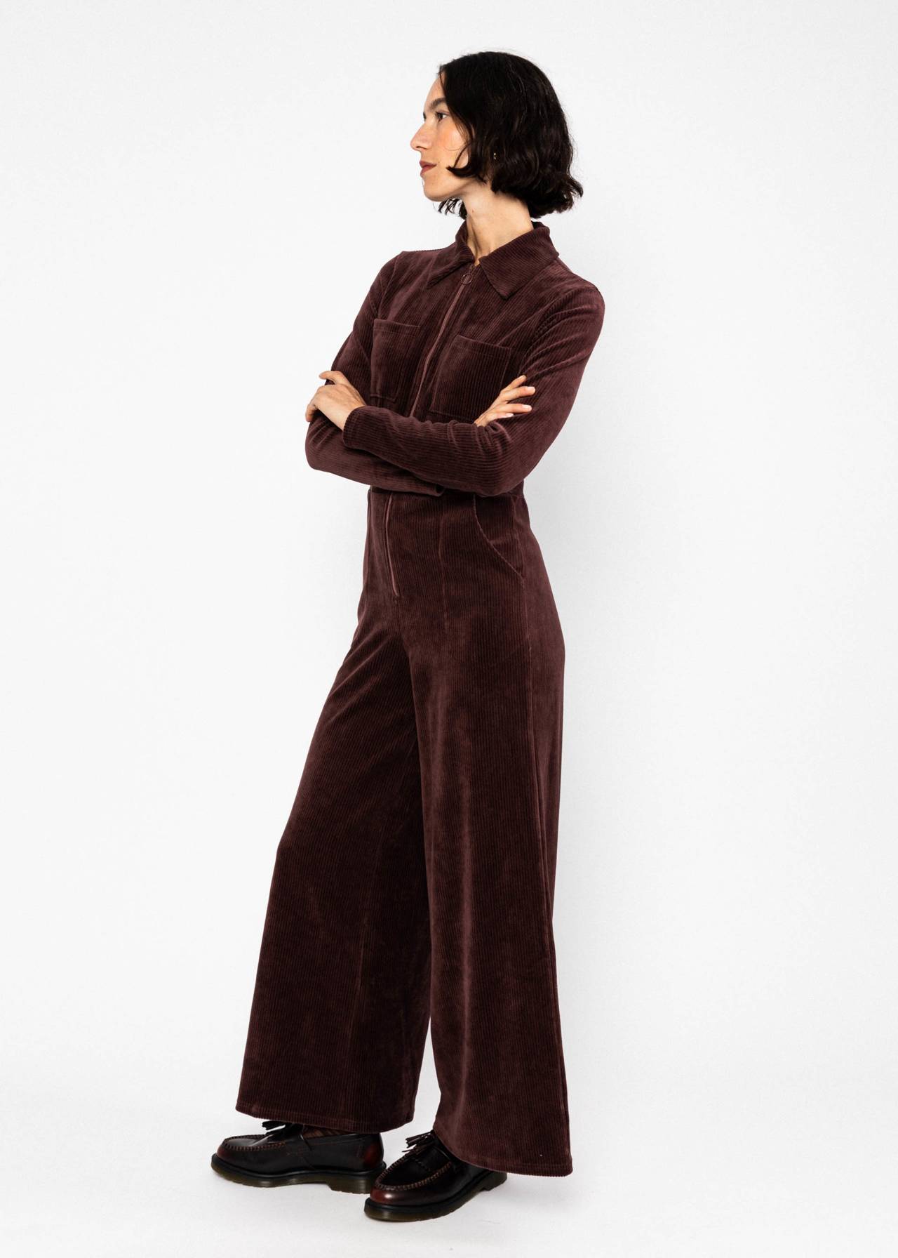 Blutsgeschwister Jumpsuit Jolly Molly brown grape taste