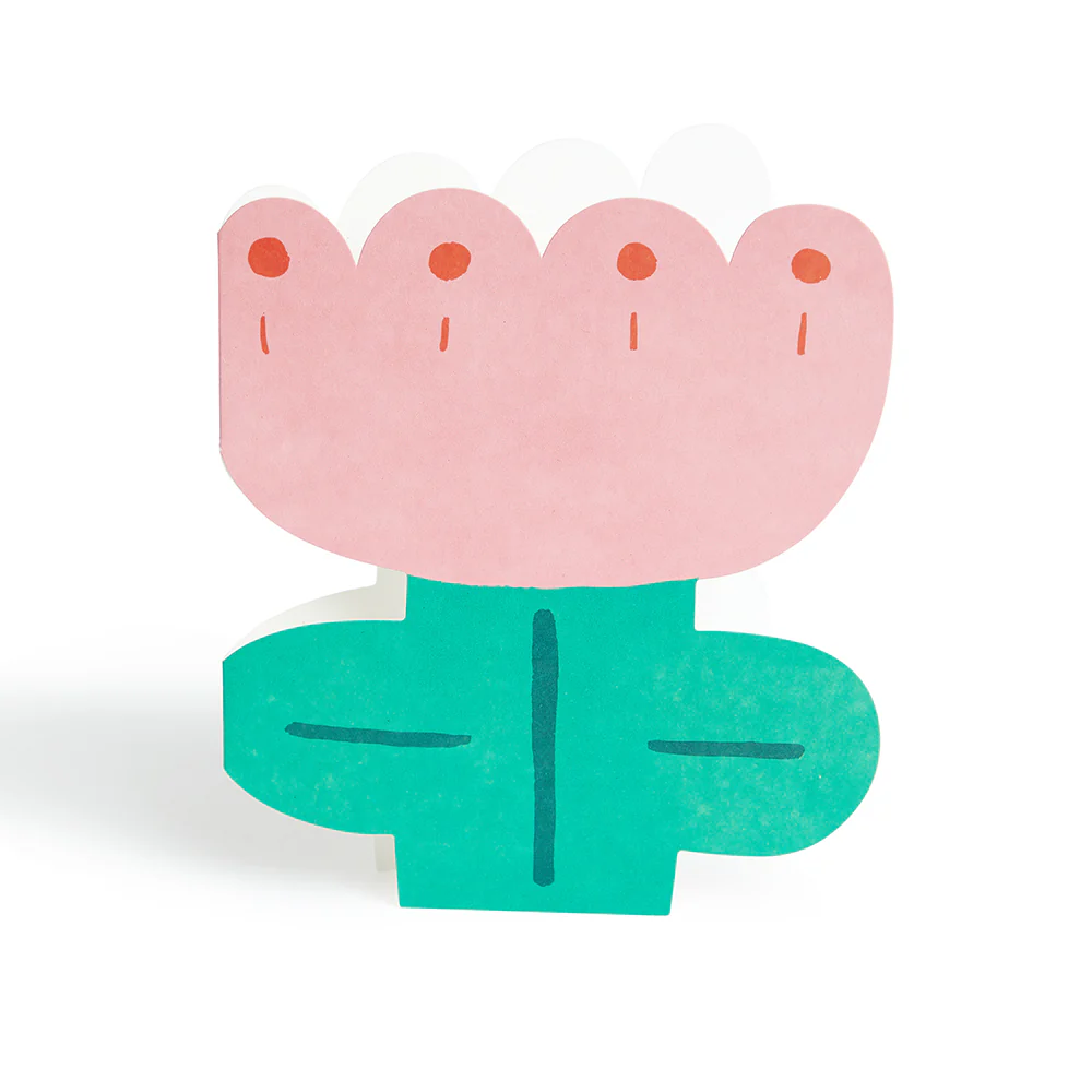 Donna Wilson Karte Flower, ausgeschnitten mit Umschlag 