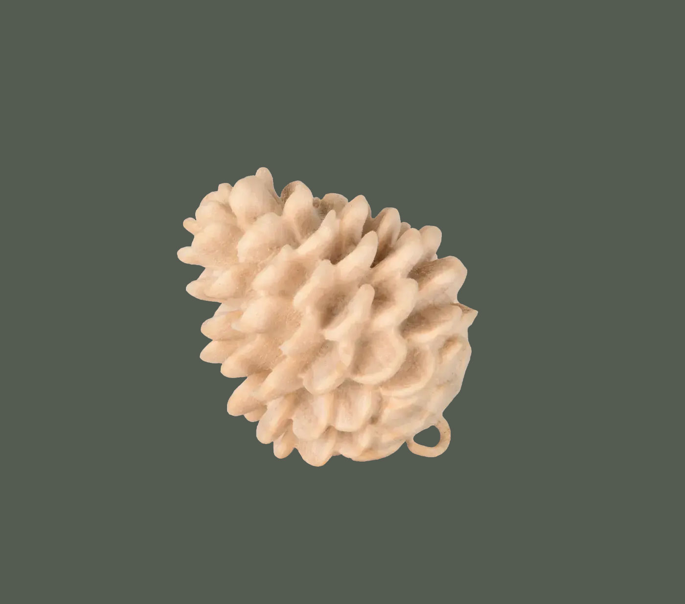 Latschenzapfen, Größe 4 cm, Ausführung Natur, Zirbenholz , handgeschnitzt