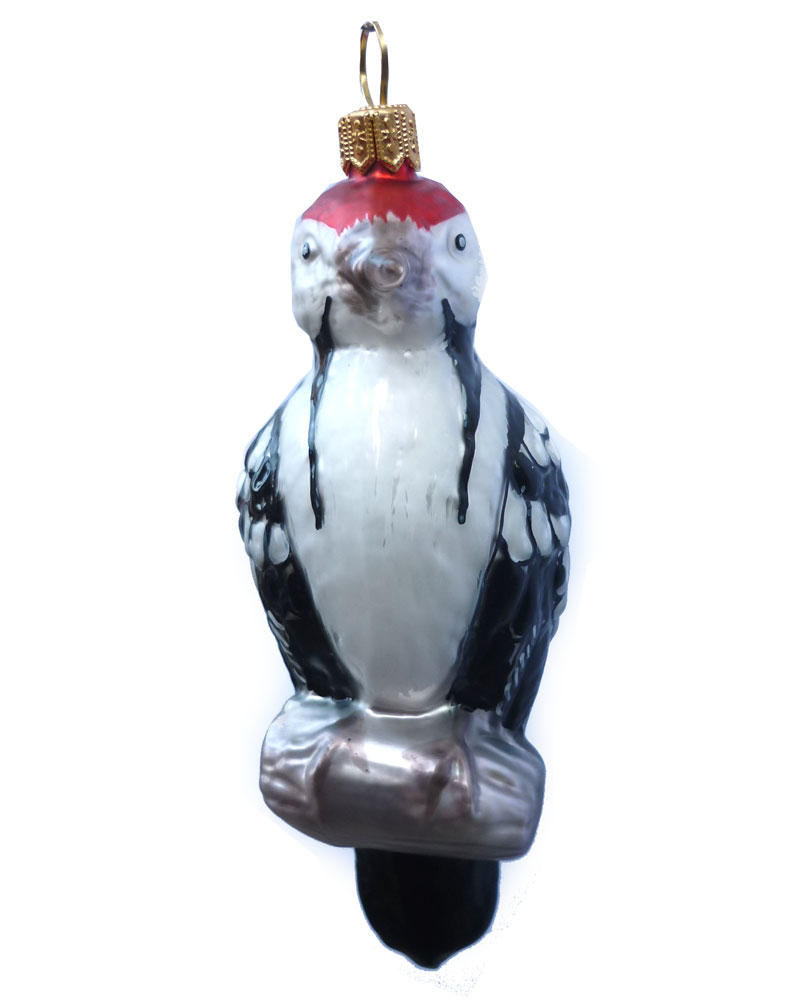 Christbaumkugel Specht/ Vogel ca 11 cm