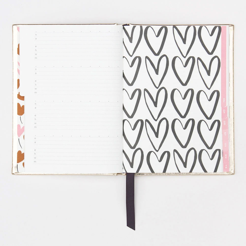 Caroline Gardner Adressbuch und für Geburtstage " Hearts" Gold von Caroline Gardner, Herz Caroline Gardner Adressbuch und für Geburtstage " Hearts" Gold von Caroline Gardner, Herz
