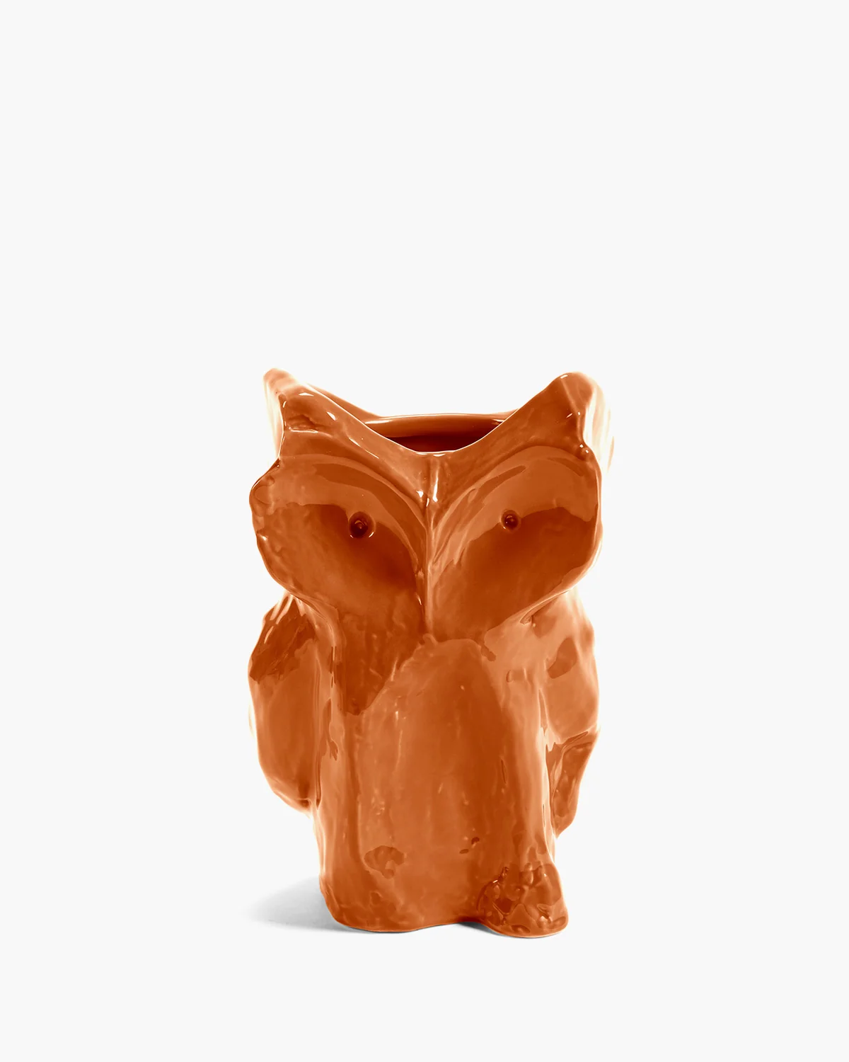 Eule Vase S Orange After Midnight, Kollektion Midnight creatures von Marni, Höhe ca. 23 cm