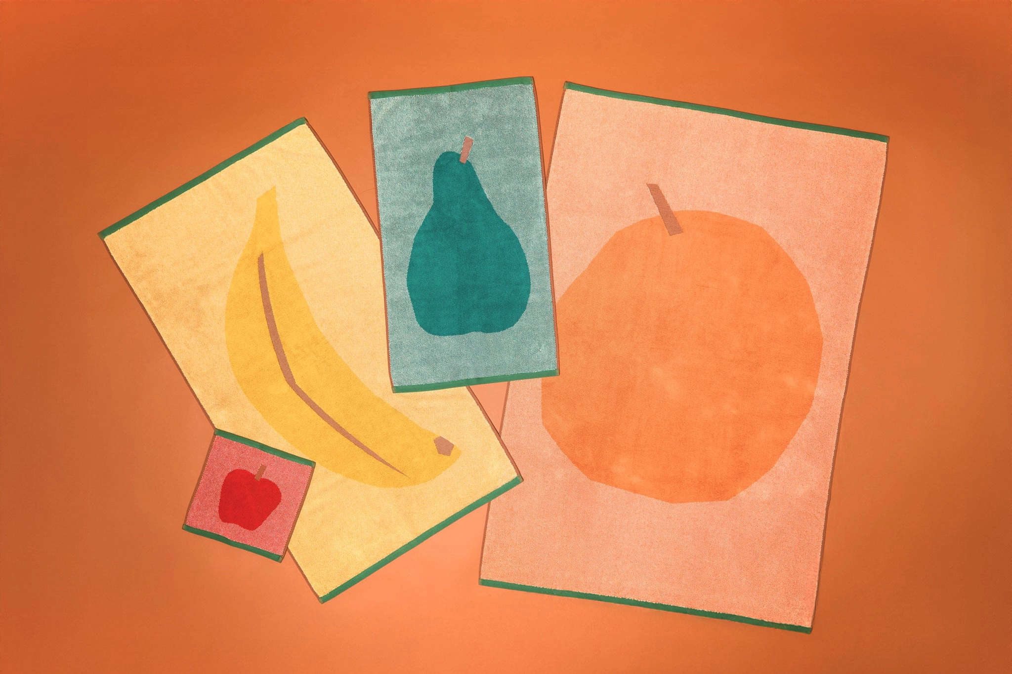Donna Wilson Handtuch TUTTI FRUTTI, Banane, Frottee, ca. 70 cm x 125 cm