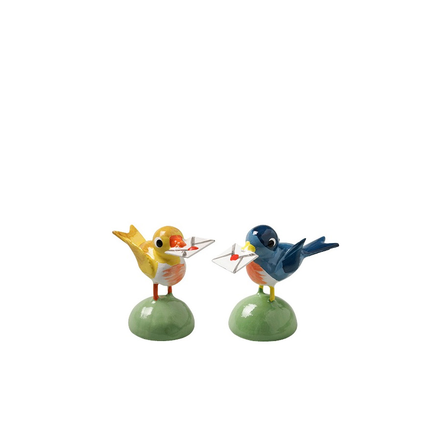 Wendt & Kühn Vogel mit Brief, ca. 1,5 cm , mini