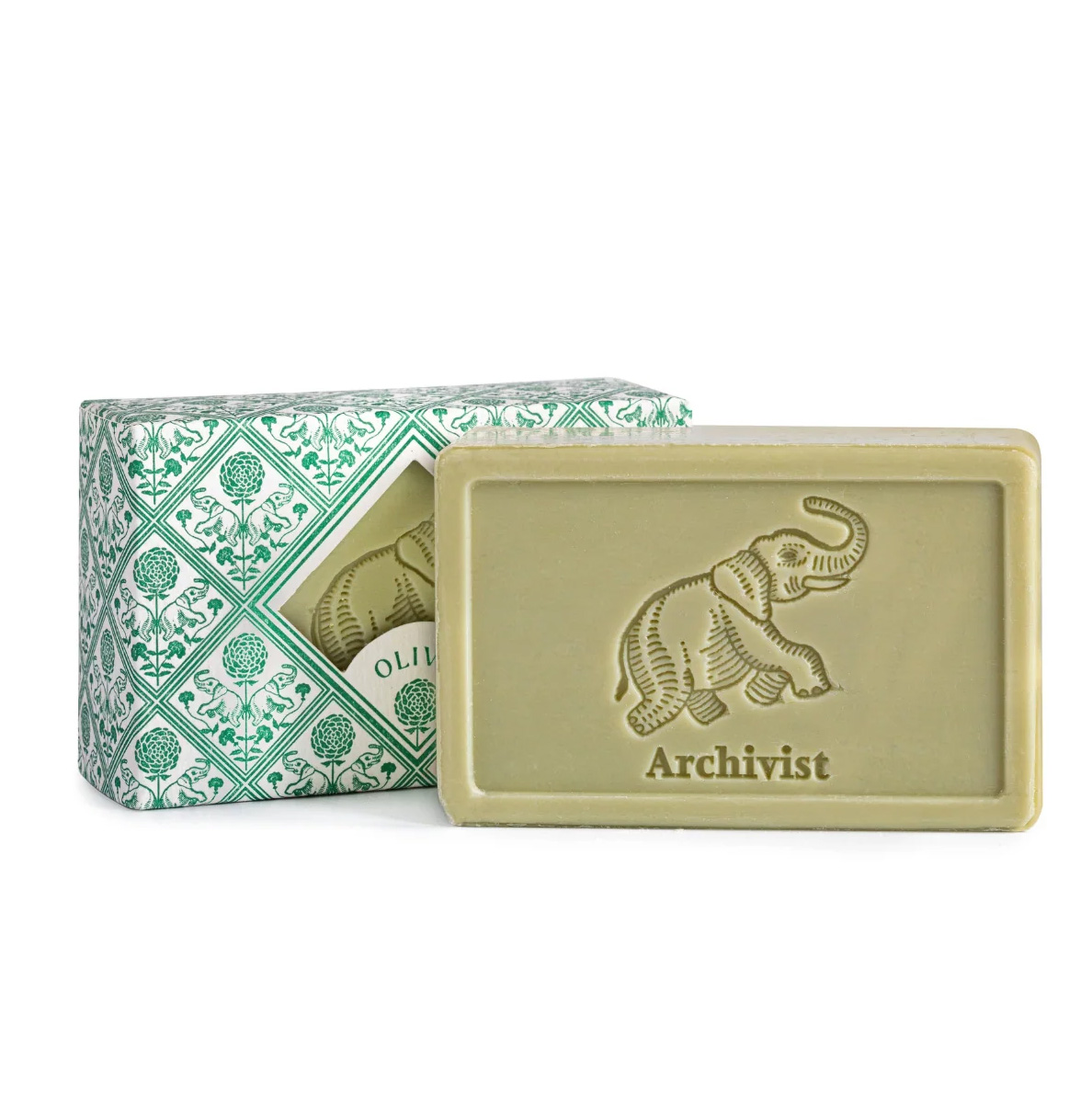 Archivist Gallery Seife Olive L'Elephant , Handseife  150g, Elefant 