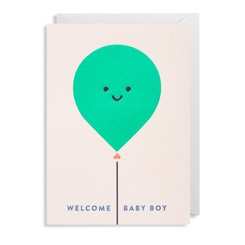 Doppelkarte "Welcome Baby Boy  " von POSTCO