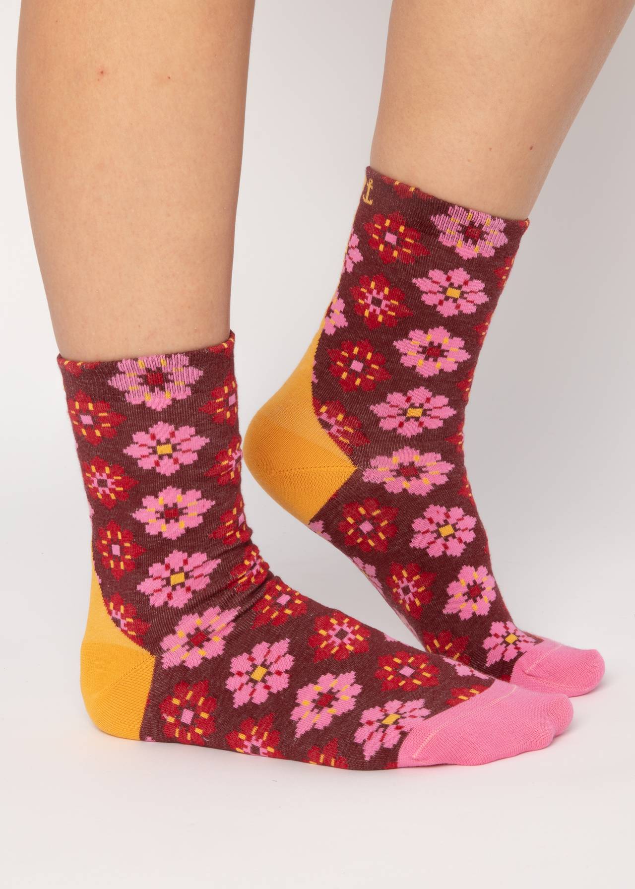 Blutsgeschwister Socken sensational steps , One Size ( ca. 38 - 40 ),walking on flowers Blutsgeschwister Socken sensational steps , One Size ( ca. 38 - 40 ),walking on flowers
