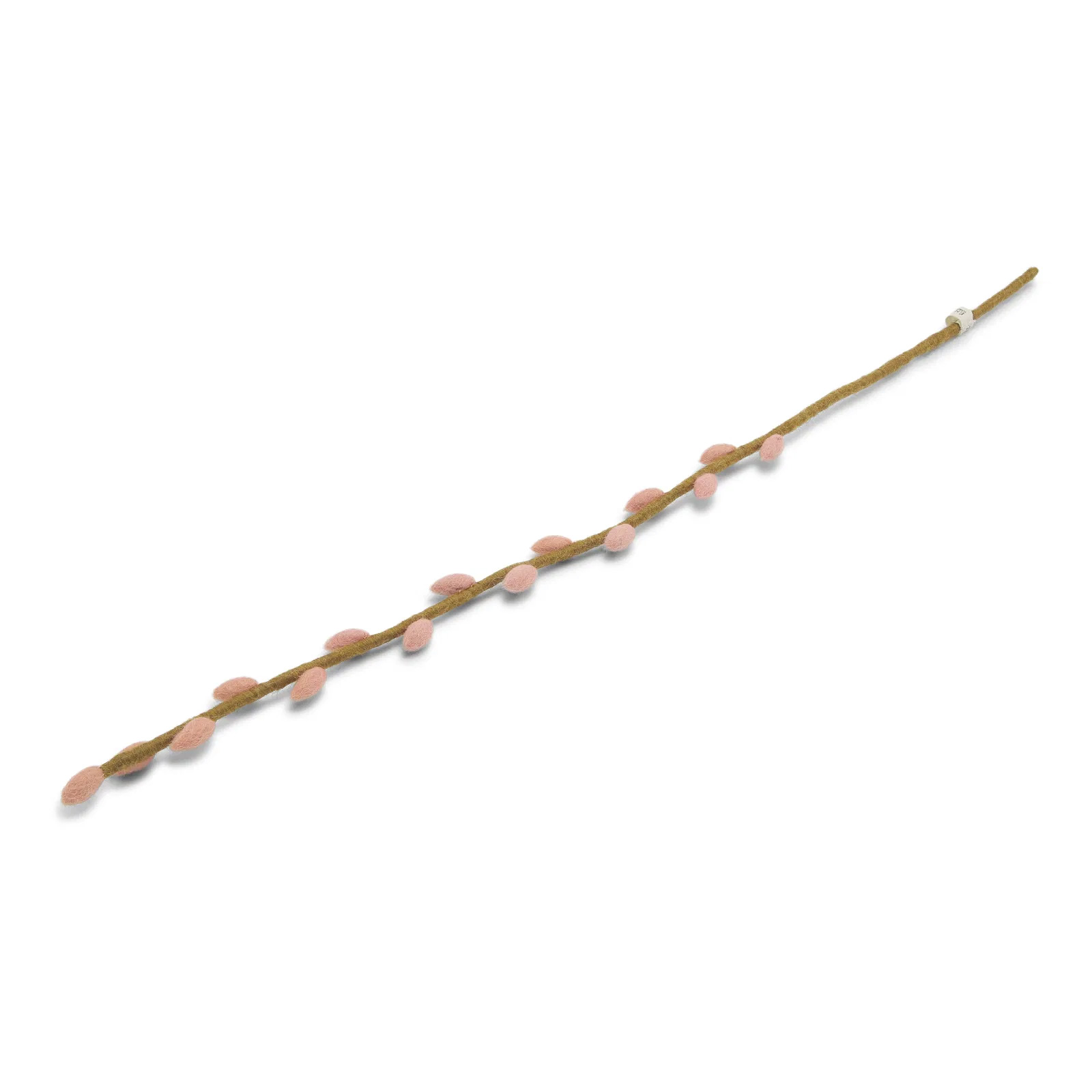 Gry & Sif  Filz Zweig Weidenkätzchen Rosé Groß, Fair Trade , ca. 62 cm , Long Willow Branch - Dusty Red