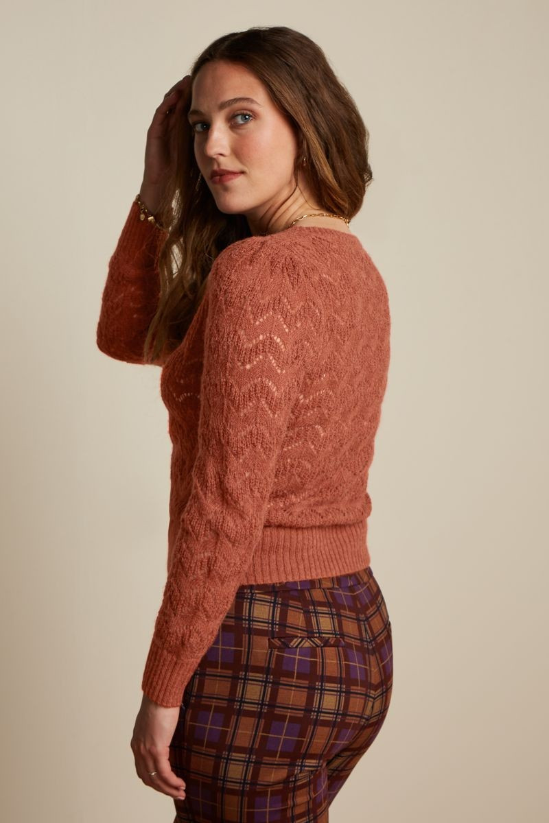 King Louie Cardi Yoke Tosca, Farbe: Spicy Brown King Louie Cardi Yoke Tosca, Farbe: Spicy Brown