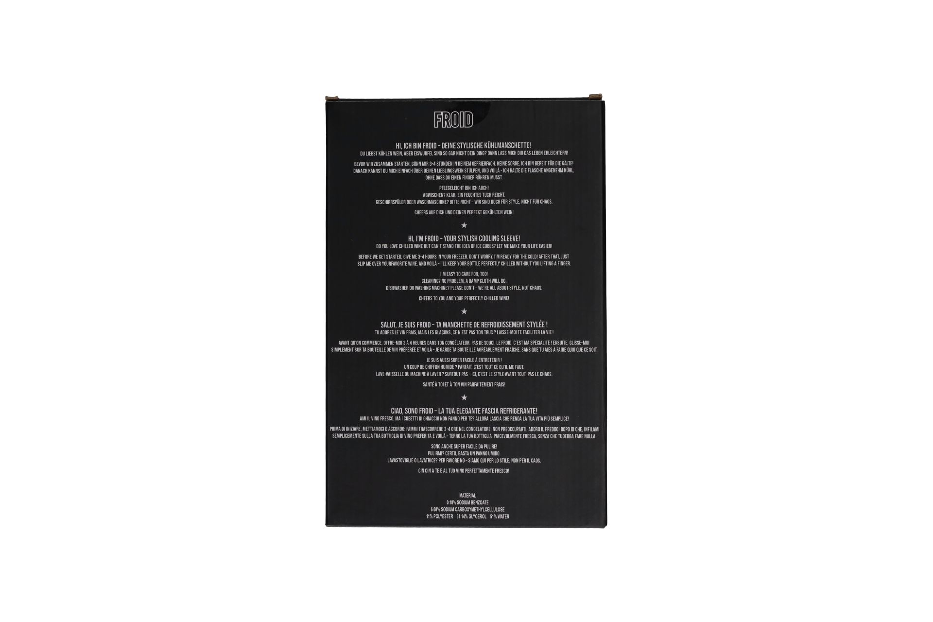 Froid, Kühlmanschette, Motiv: Mädelsabend, rosa/pink