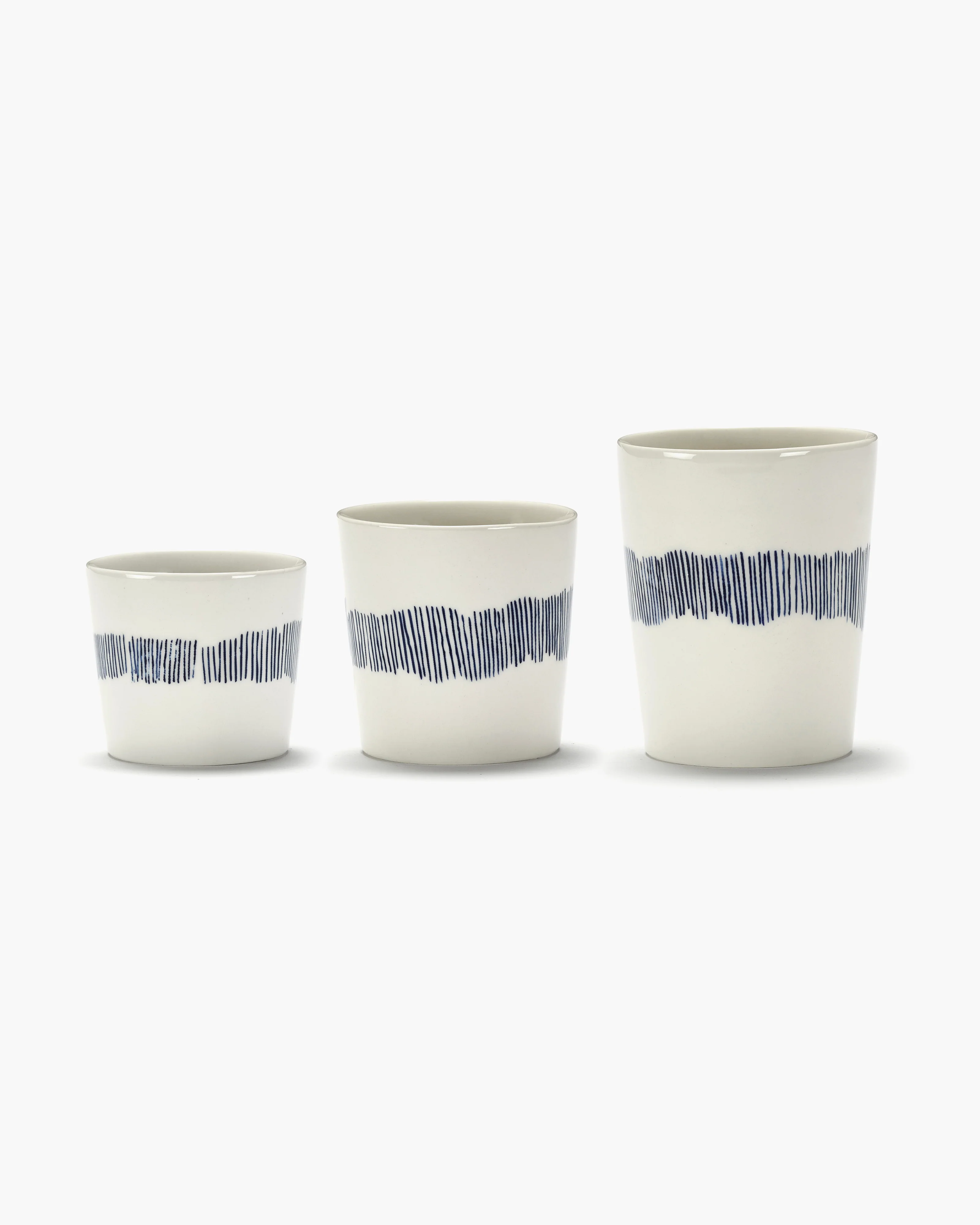 Ottolenghi Teetasse 33cl weiss - blaue Streifen Feast