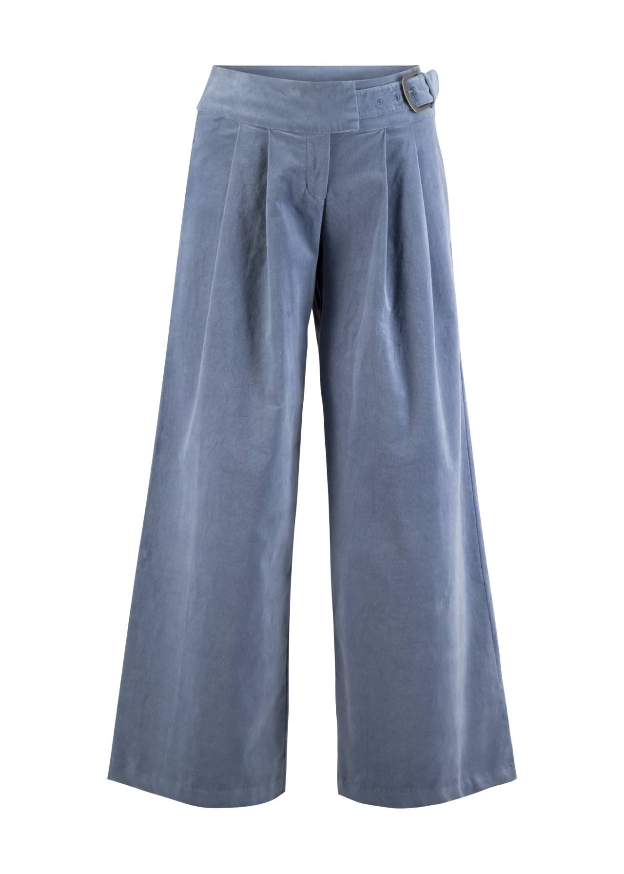 Blutsgeschwister Bundfaltenhose Winny, blue rhythm velvet
