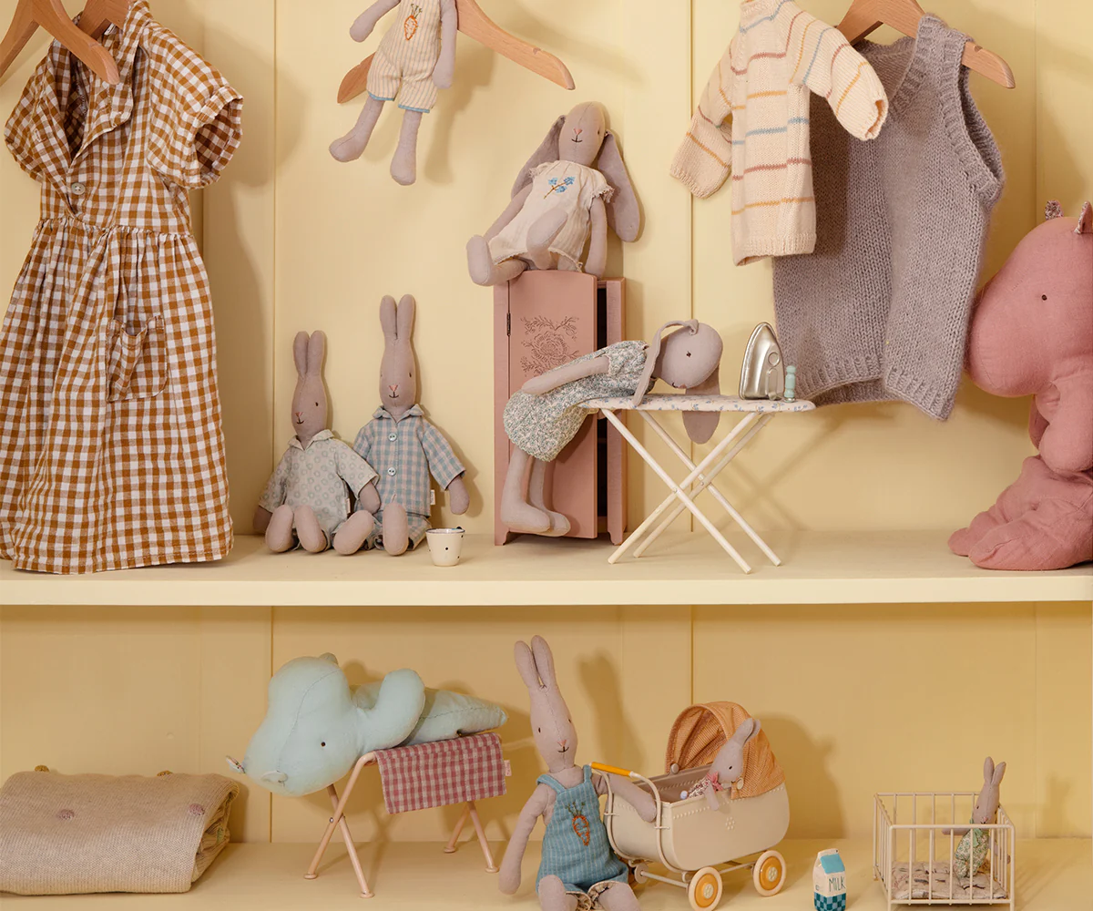 Maileg Miniatur-Bügeleisen und Bügelbrett, Maus, ca. 30 x 13 x 6,5 cm