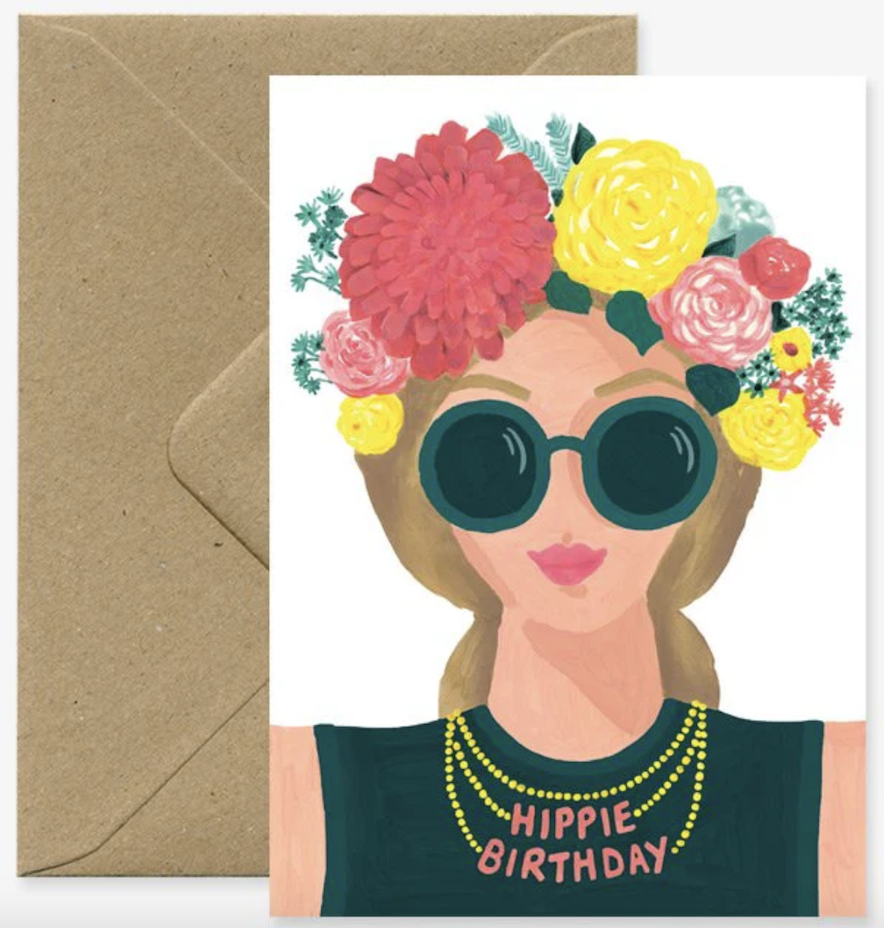 Grußkarte  Hippie - Birthday von  ALL THE WAYS TO SAY , Geburtstagkarte