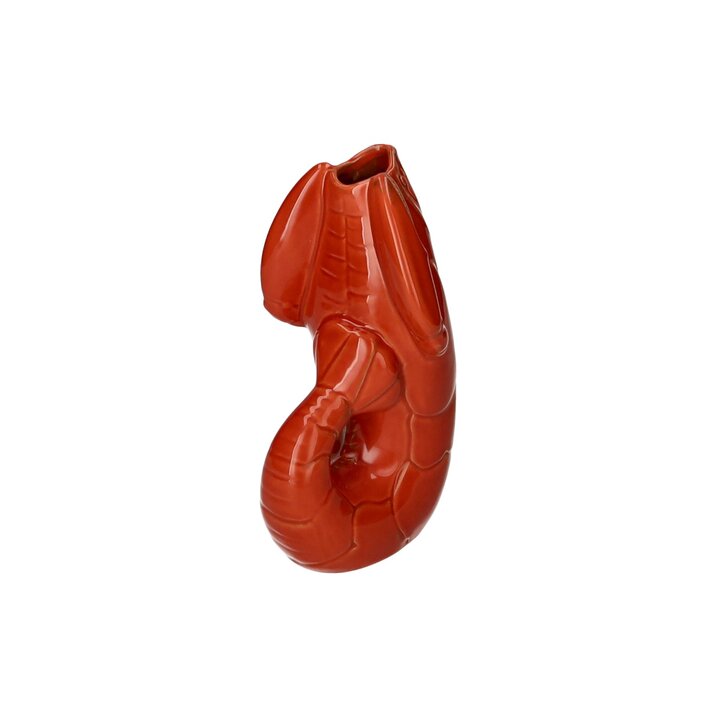 % Madame Crevette, Hummer, Vase, S, orangerot, Höhe ca. 26 cm